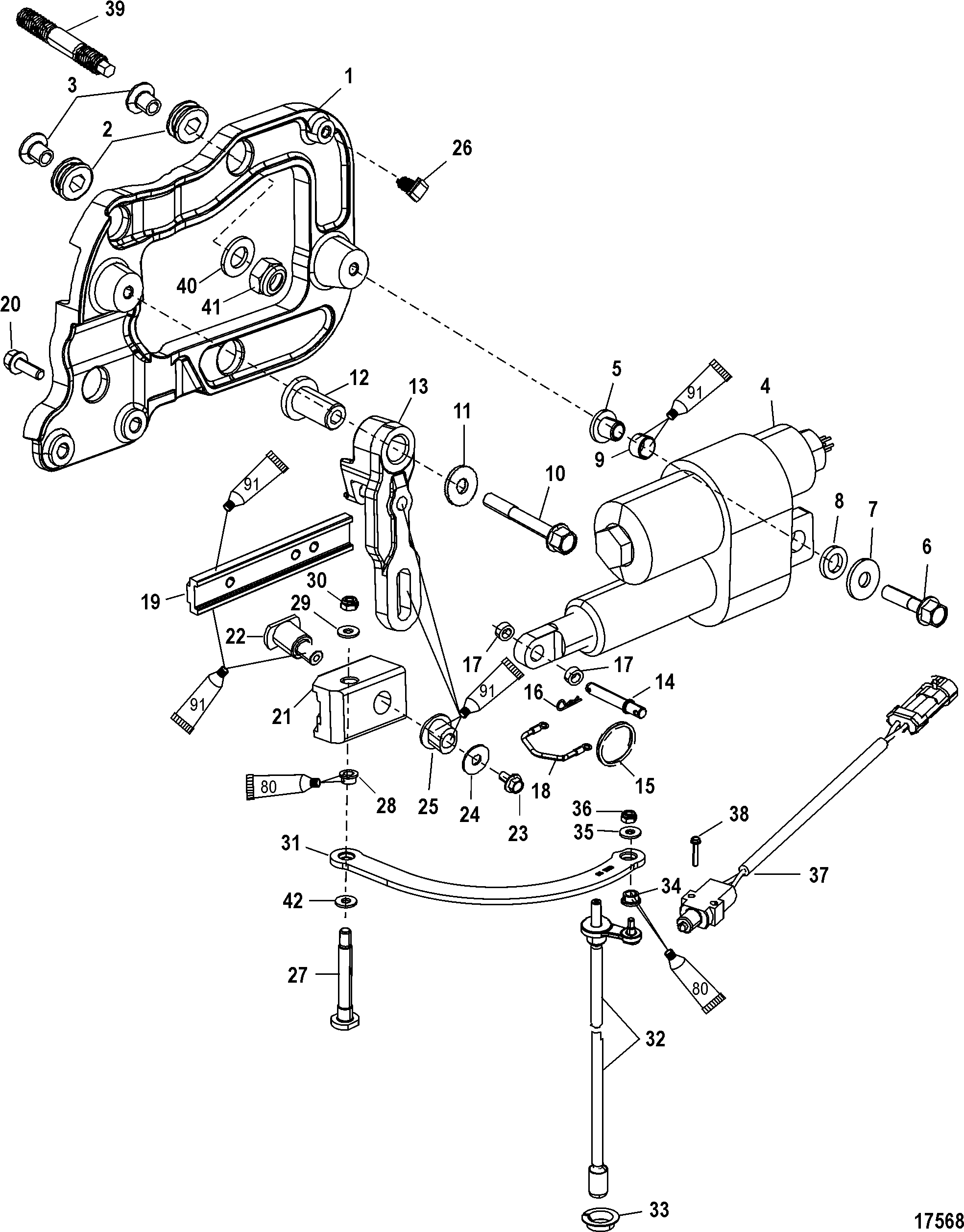 Shift Components(Serial Number 1B290523 and Up)