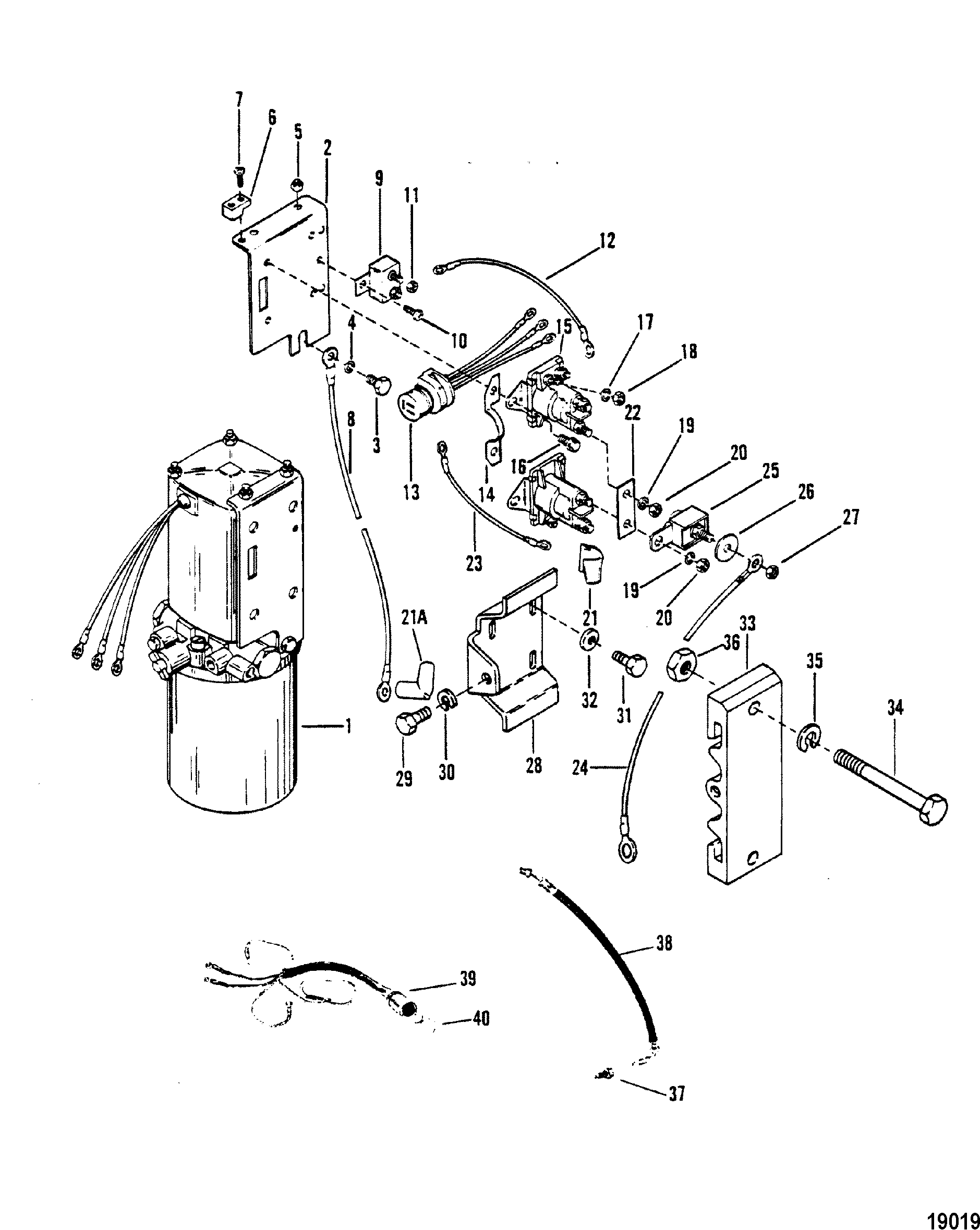 Hydraulic Pump and Mounting Brackets