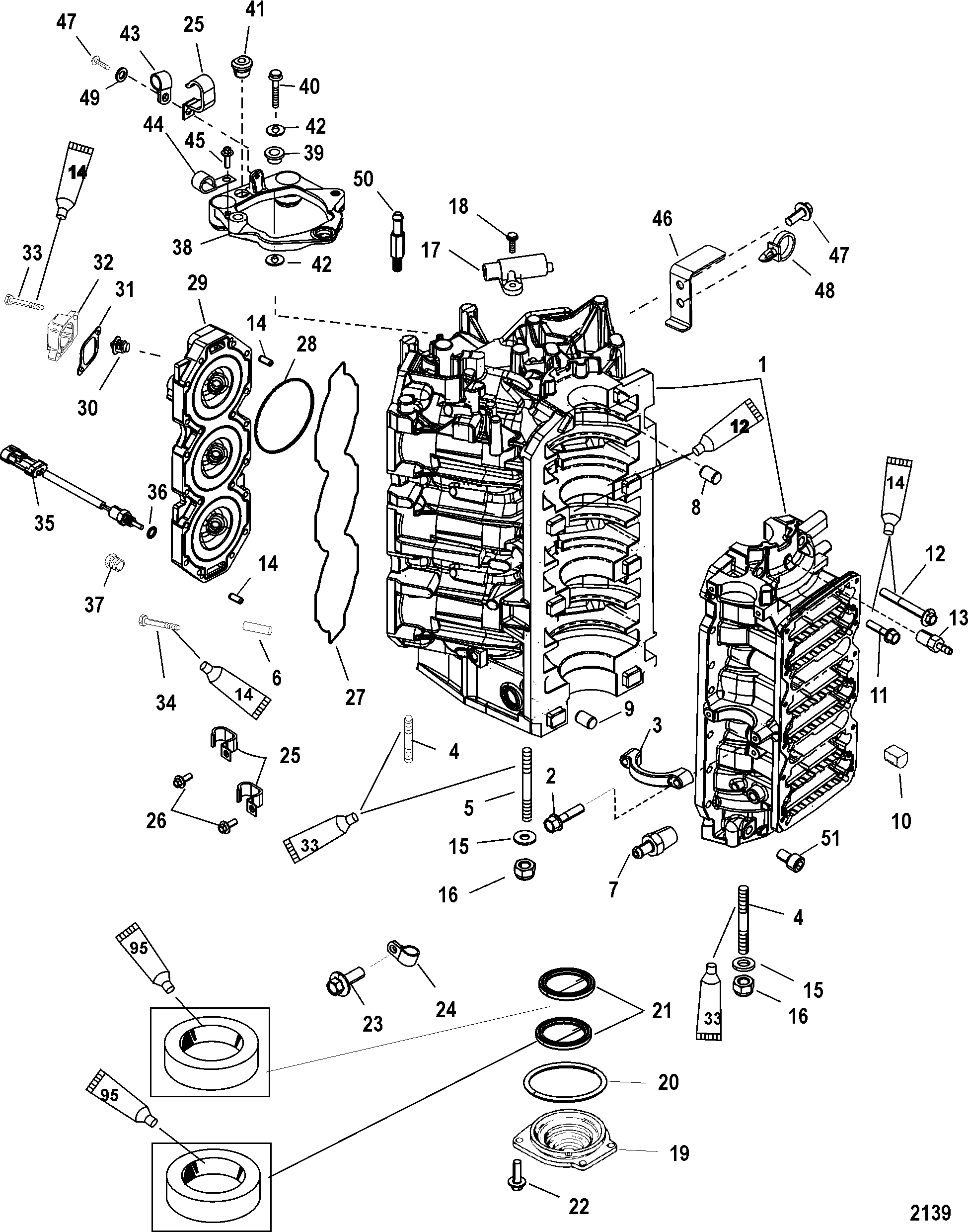 Cylinder Block and End Cap