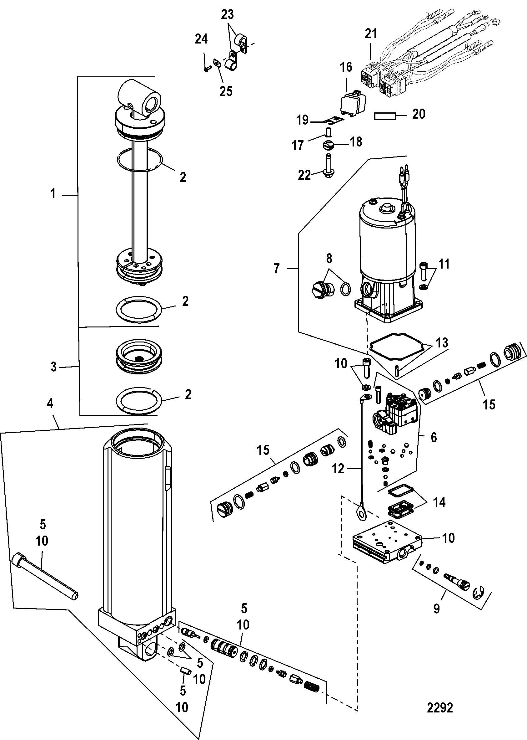 Power Trim Components, 2B092562 and Below