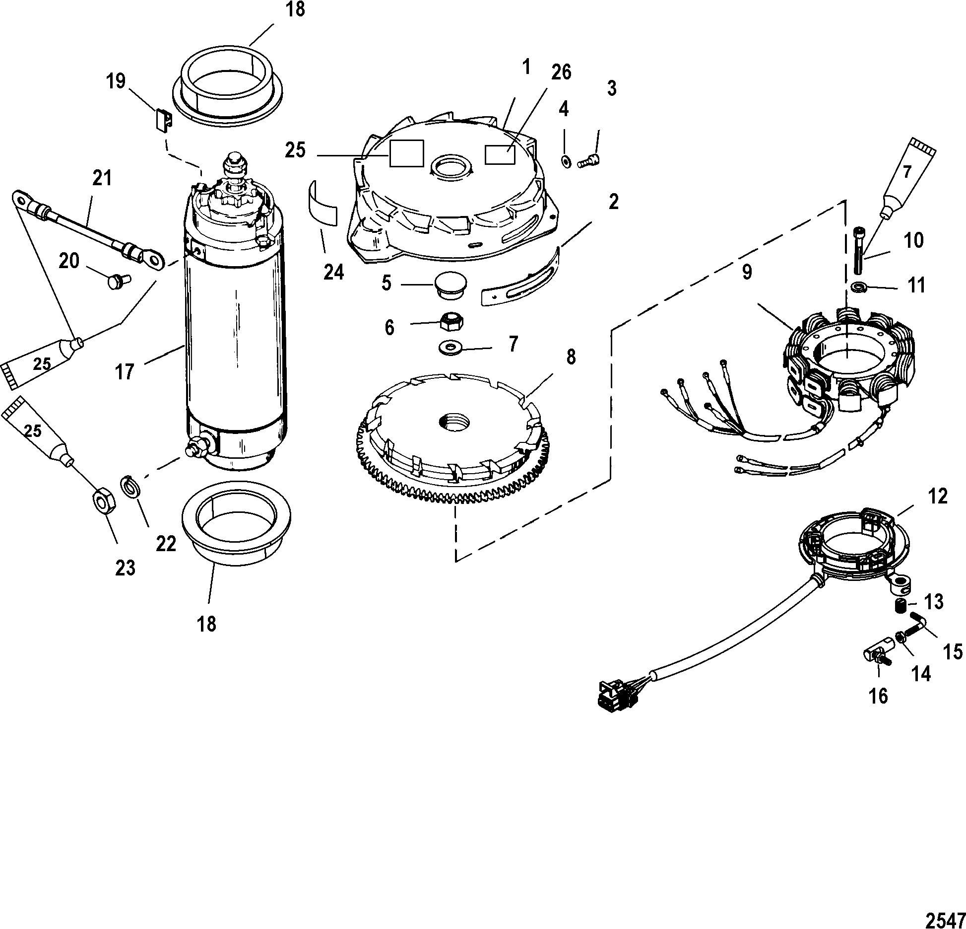Flywheel/Starter Motor
