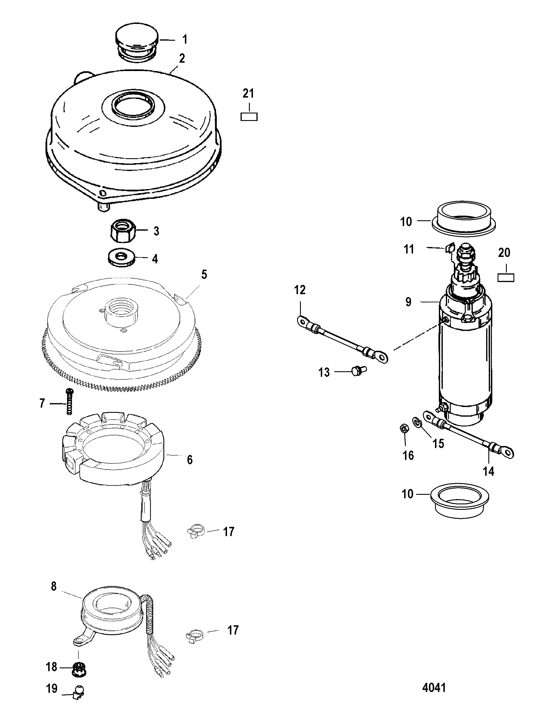 Flywheel and Starter Motor