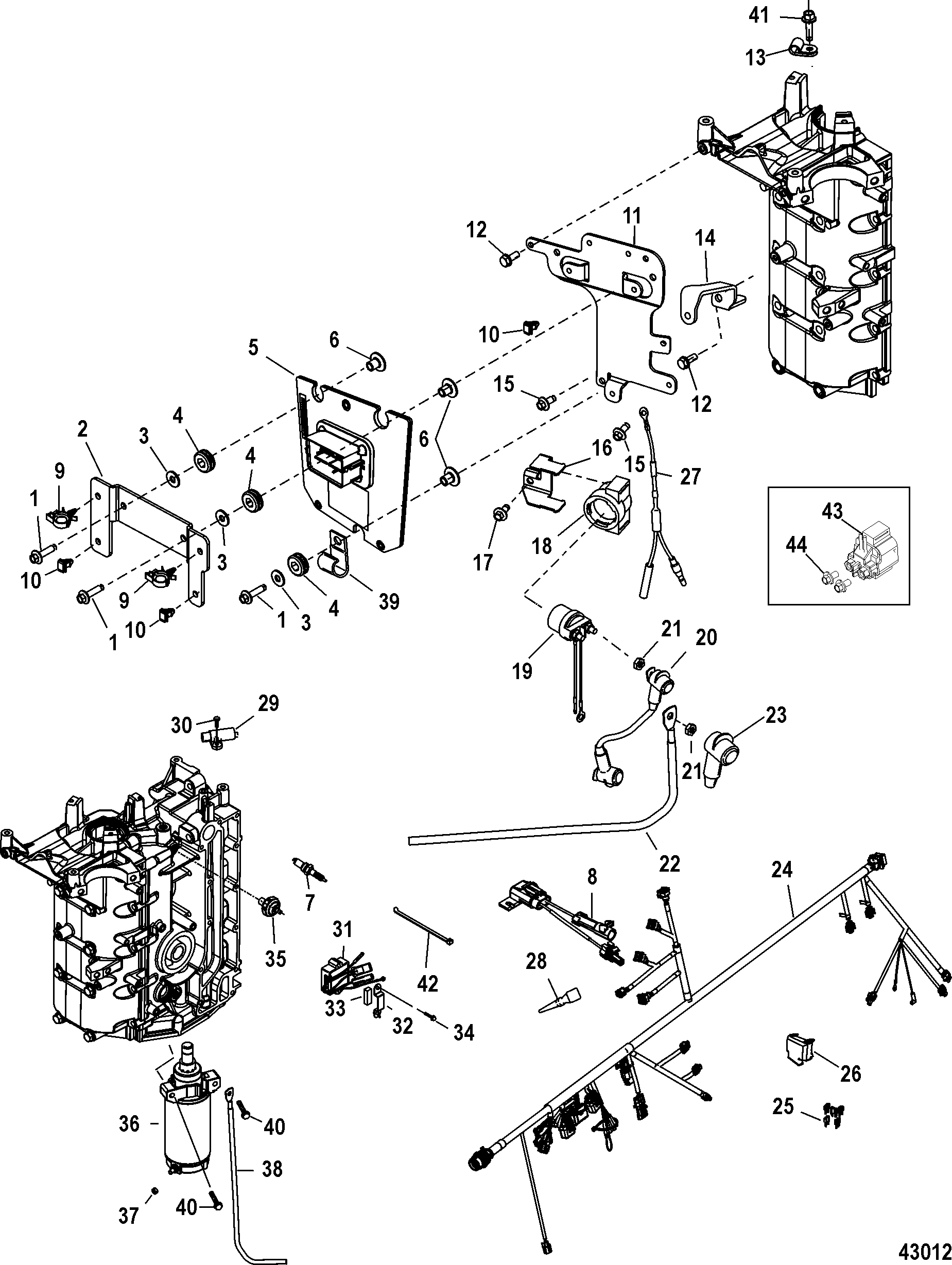 Electrical Components, 1C104424/0P560350 and Up