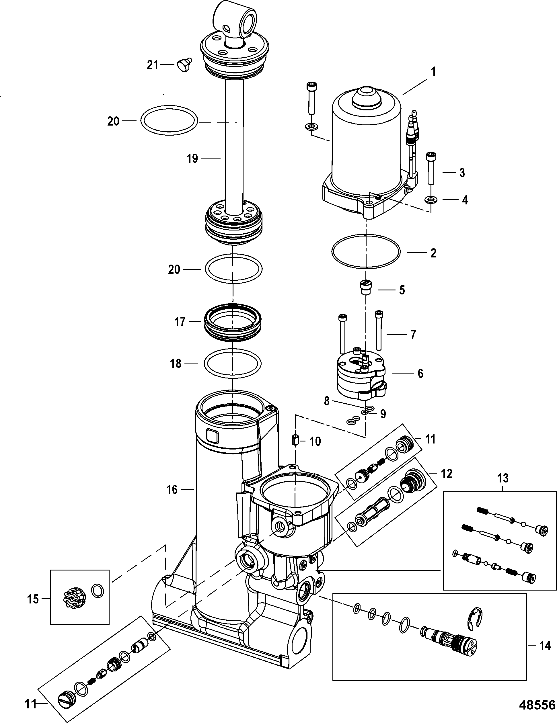 Power Trim Assembly, Components