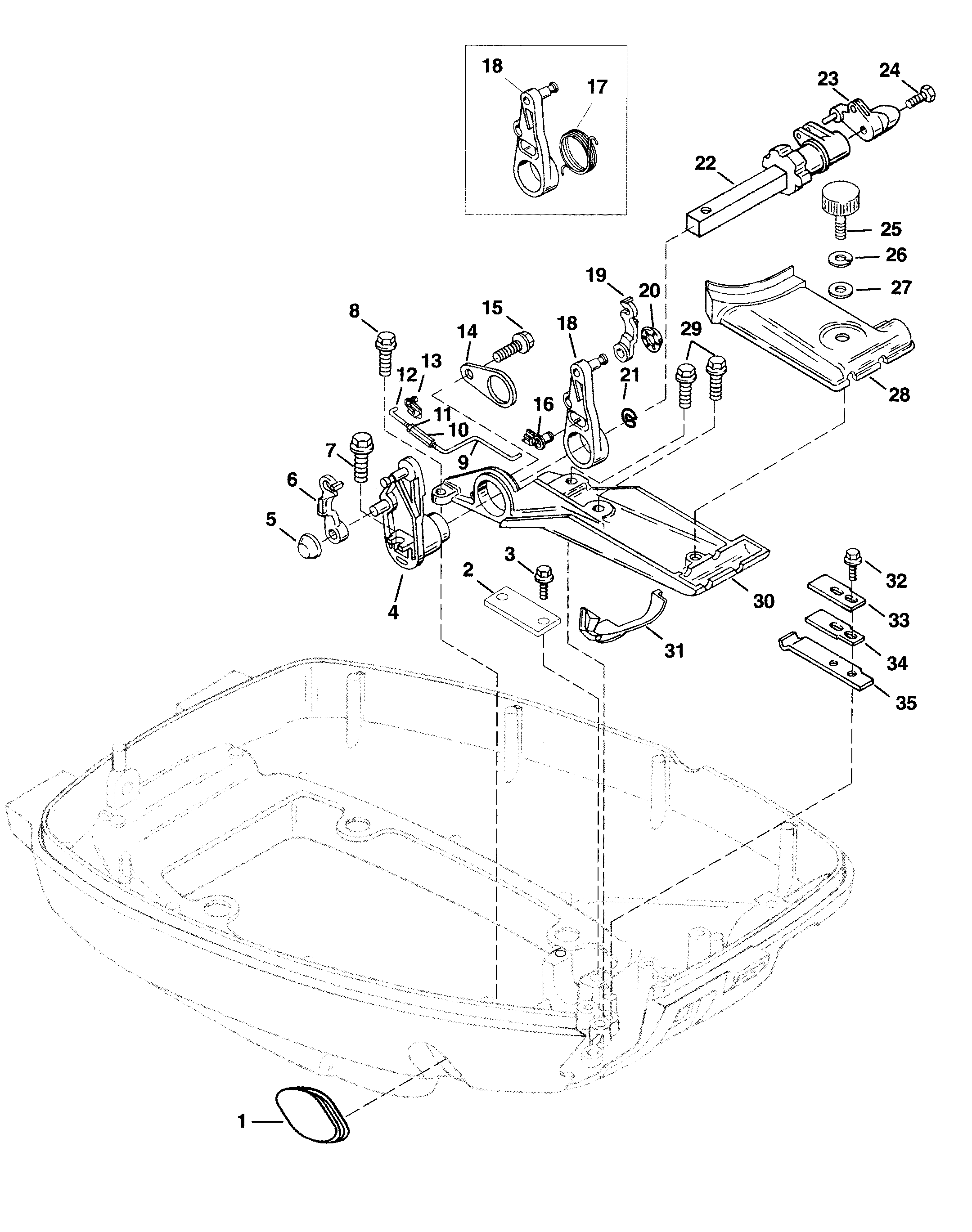 THROTTLE LINKAGE (ELECTRIC-REMOTE CONTROL)