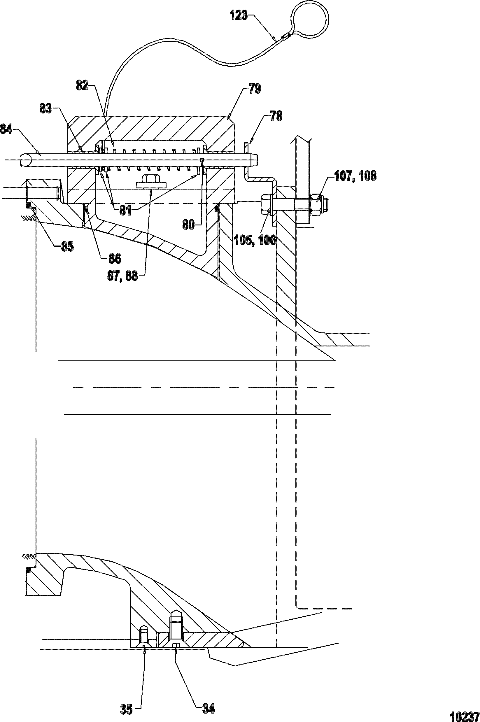 Inspection Cover and Trim Plate(Cross Section B)