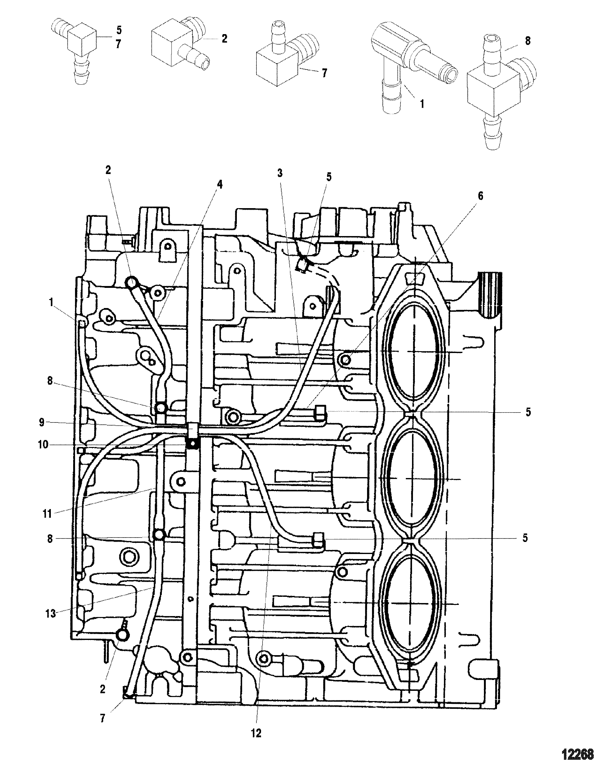 Port Center Main Oiling System