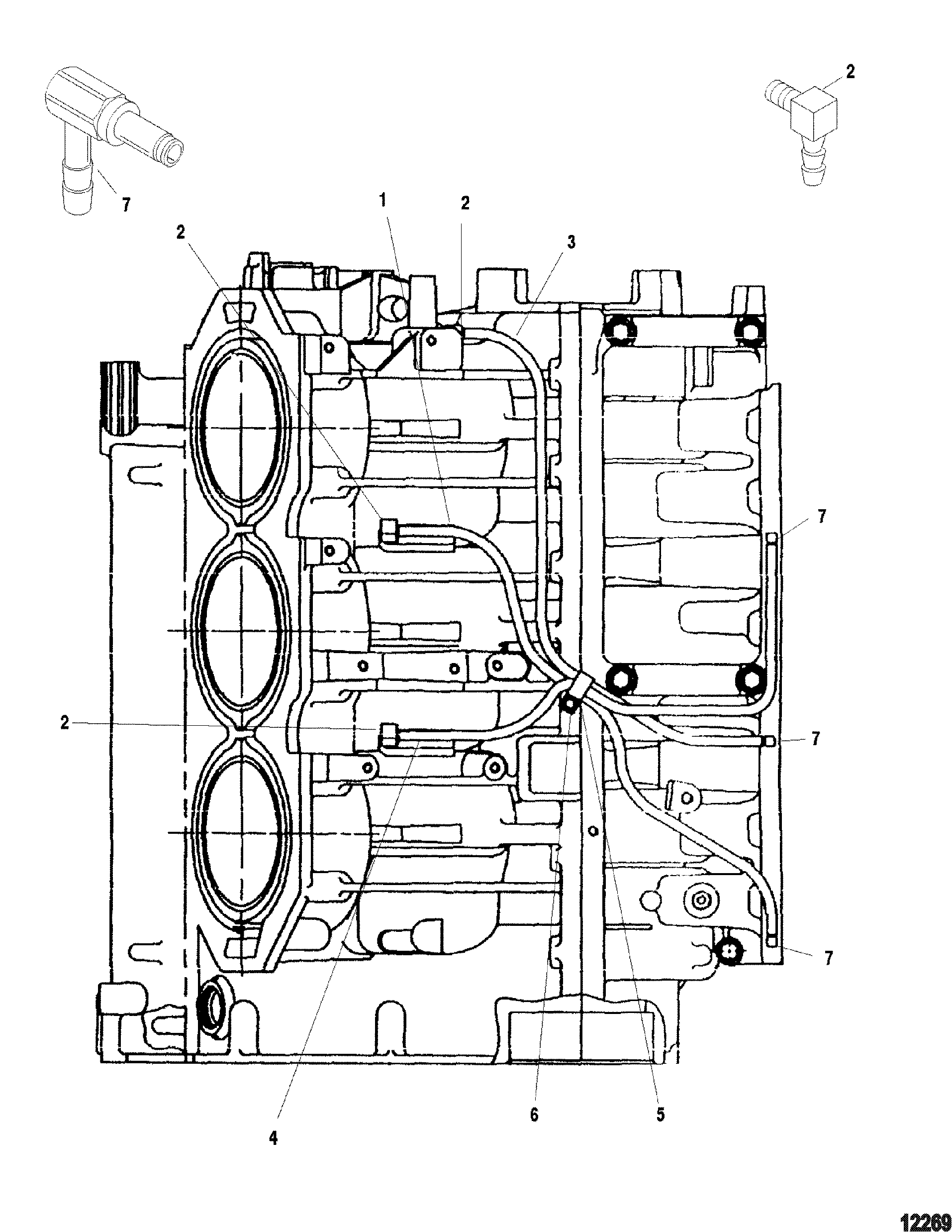 Starboard Center Main Oiling System