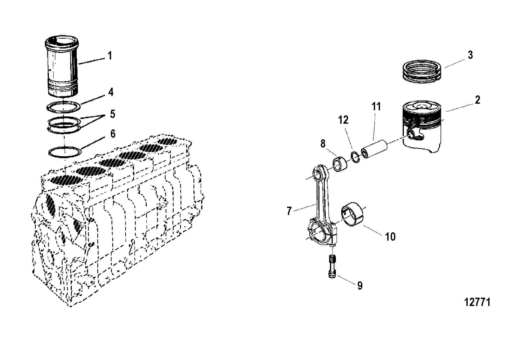 CONNECTING ROD AND PISTON