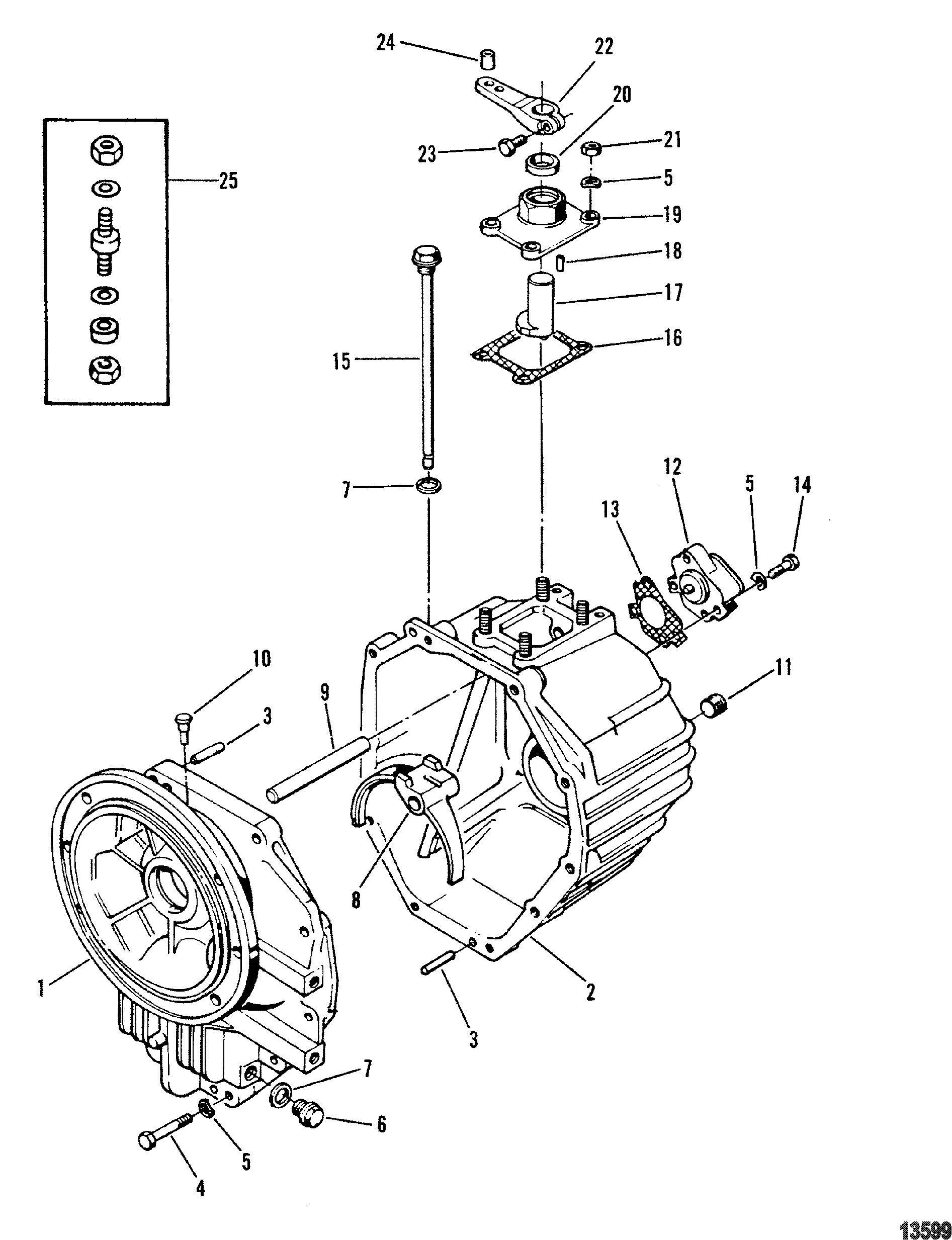 Transmission(8 Degree Down) (Outer Housing)