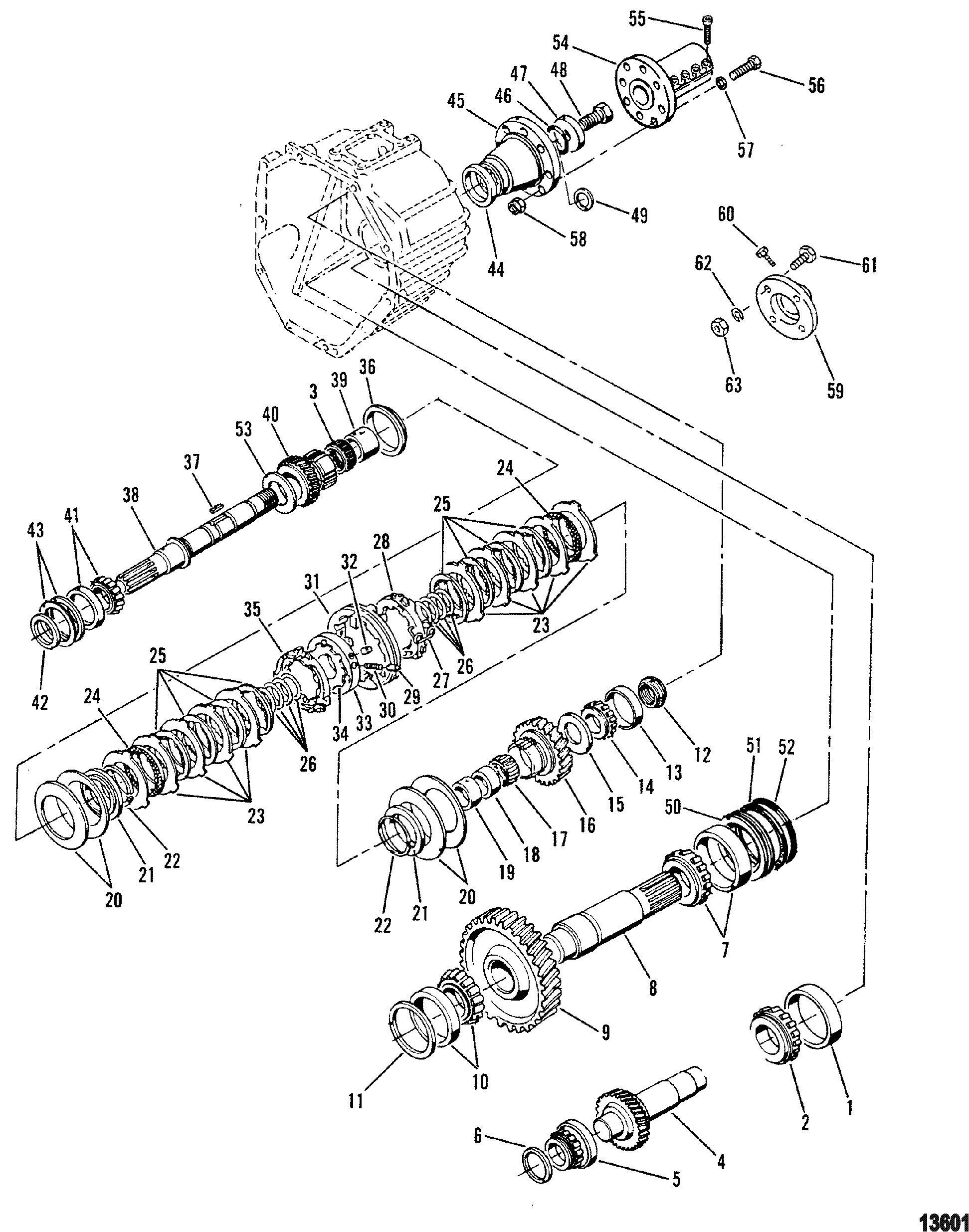 Transmission(8 Degree Down) (Internal Component) Continued