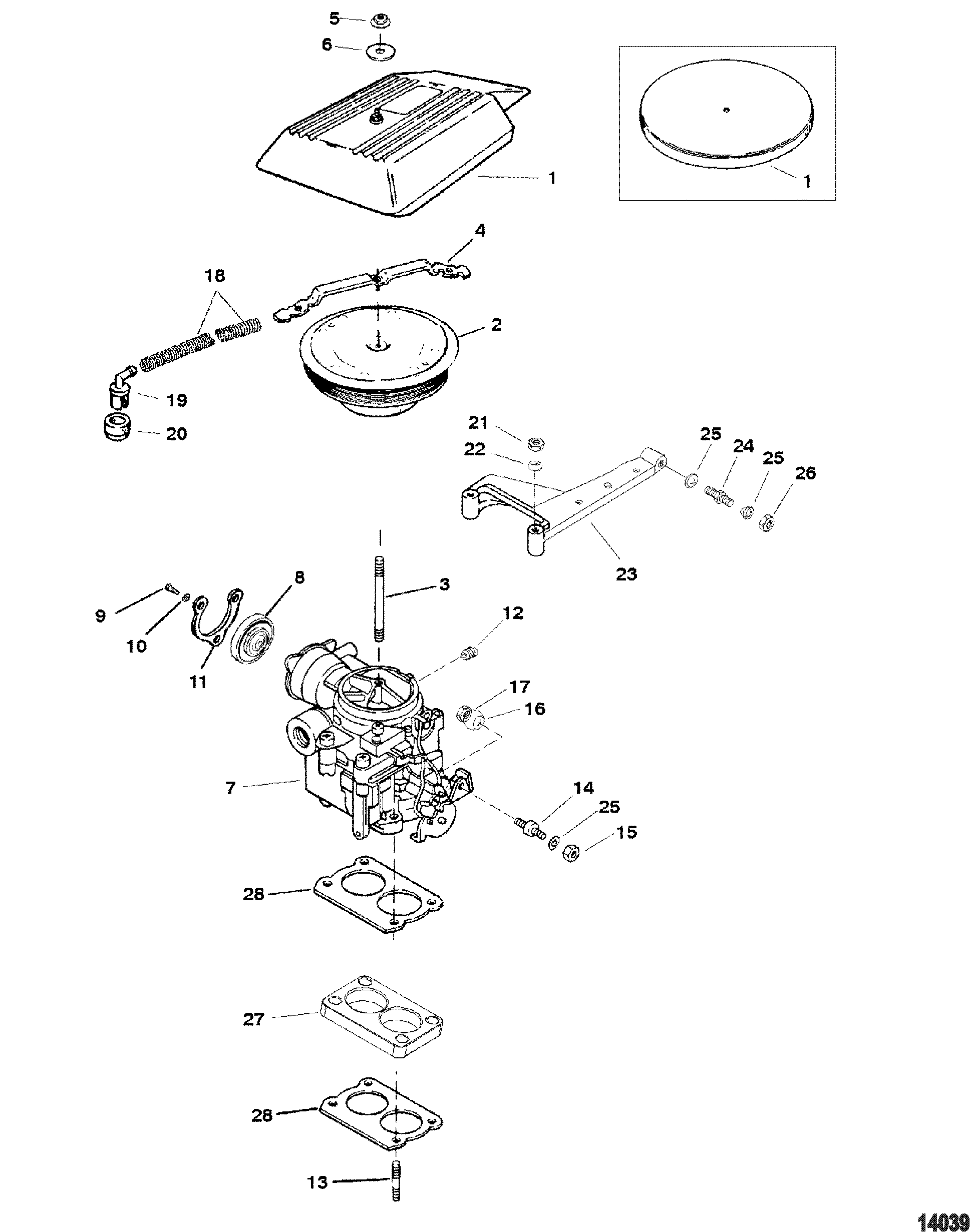 Carburetor And Throttle Linkage(2 Barrel)