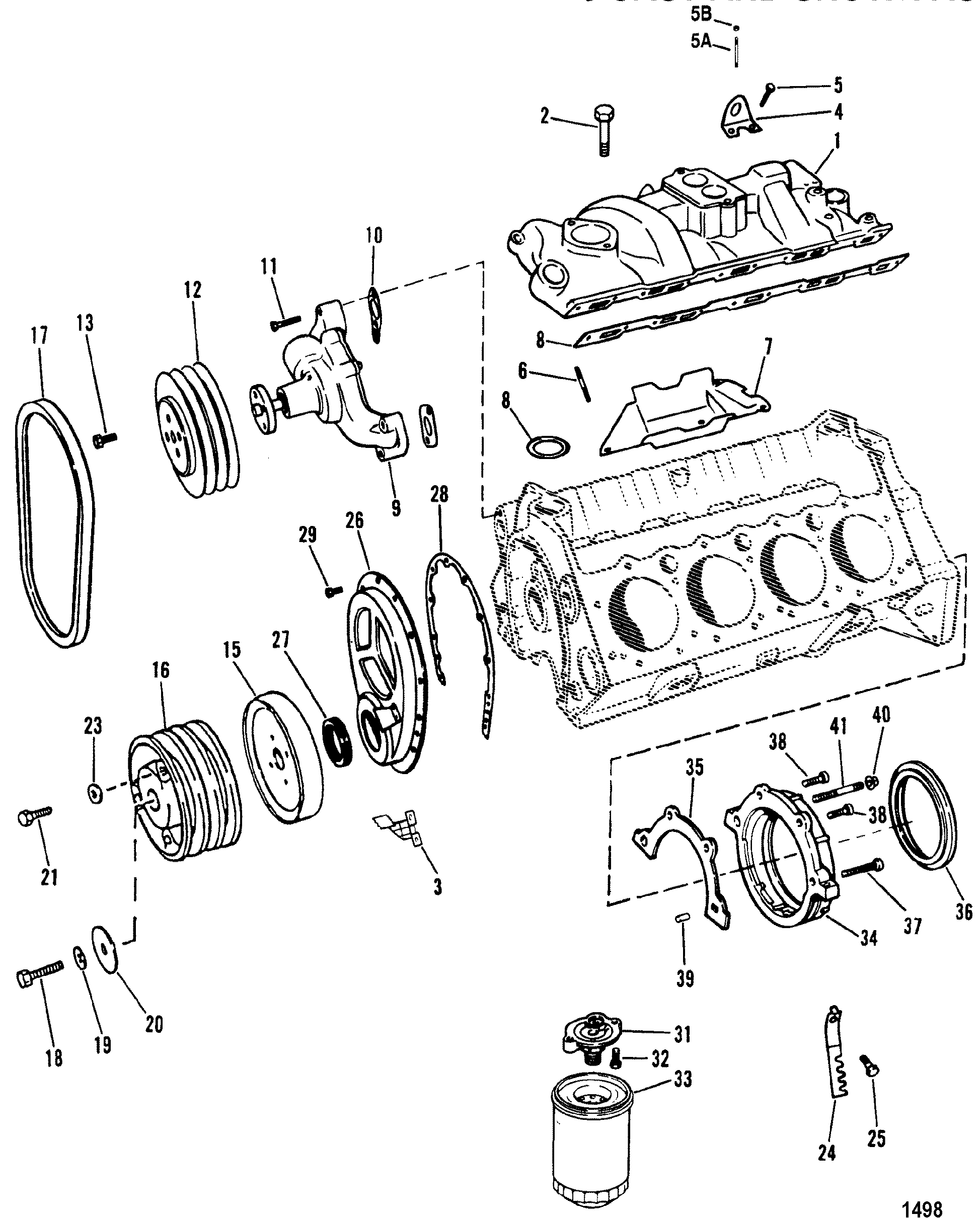 INTAKE MANIFOLD AND FRONT COVER(DESIGN II)