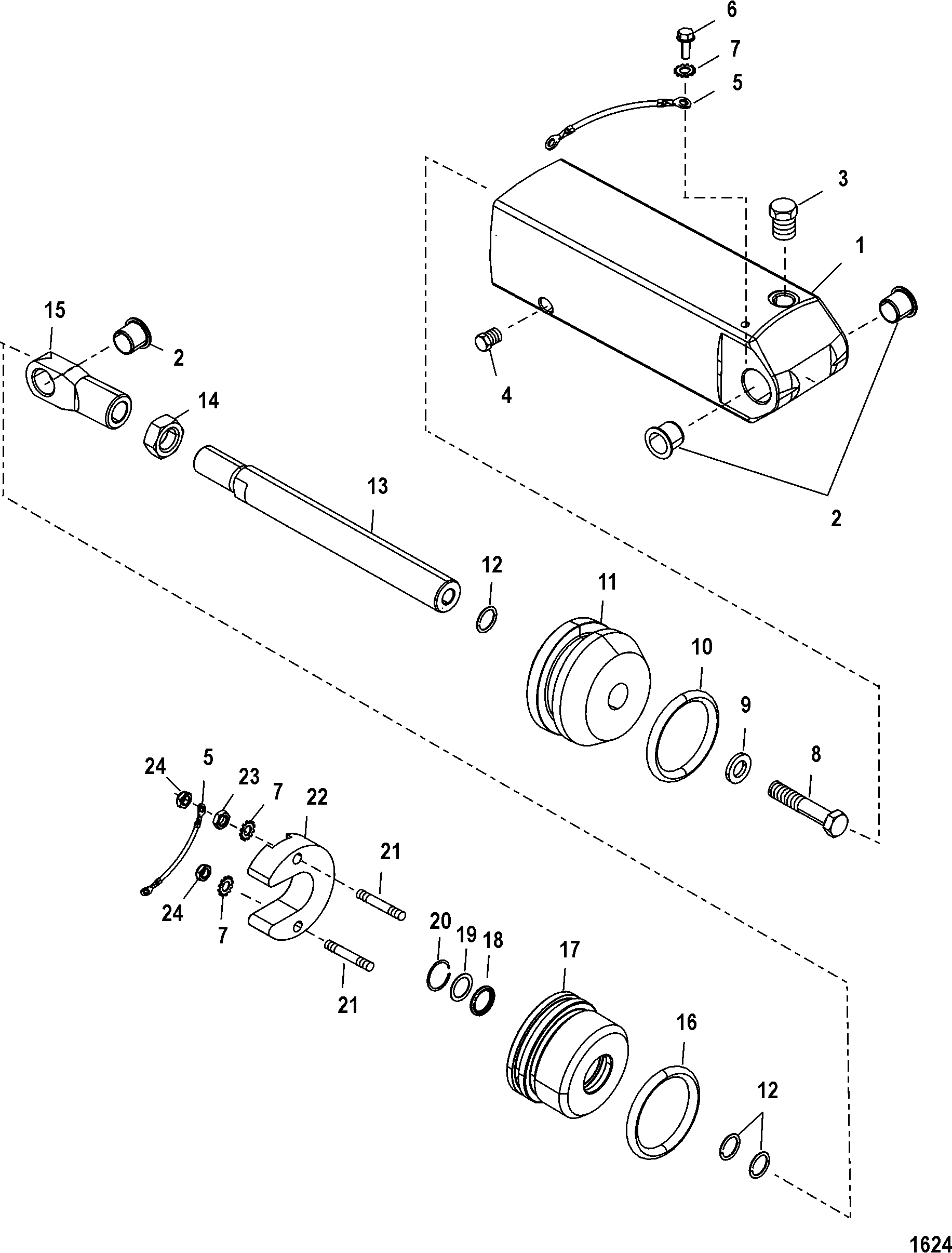 Power Steering Actuator(Integrated Transom)