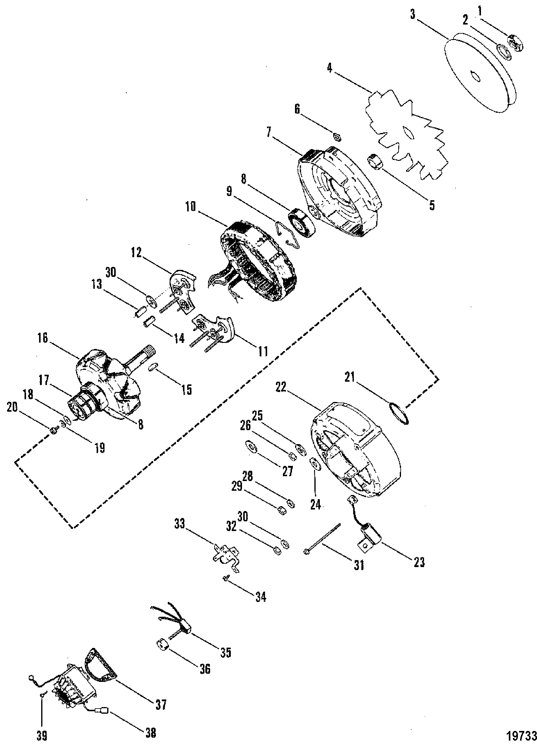Alternator Assembly(39 AMP)