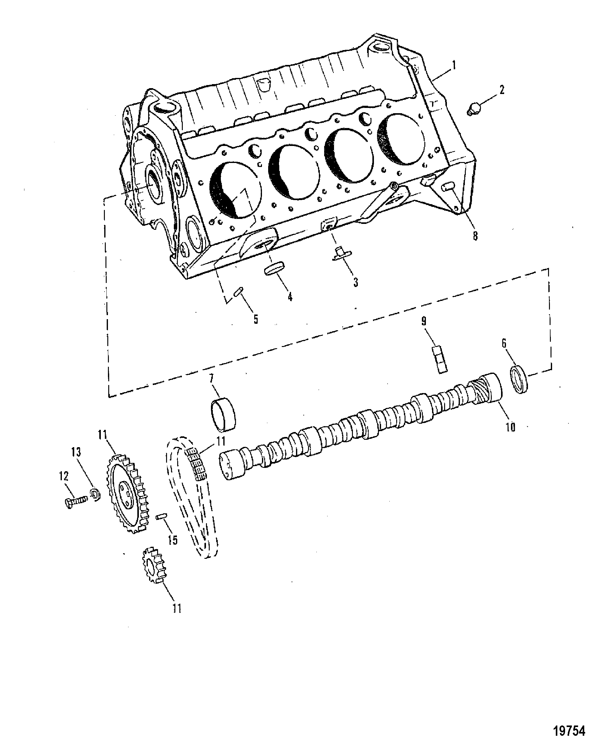 Cylinder Block and Camshaft(460)