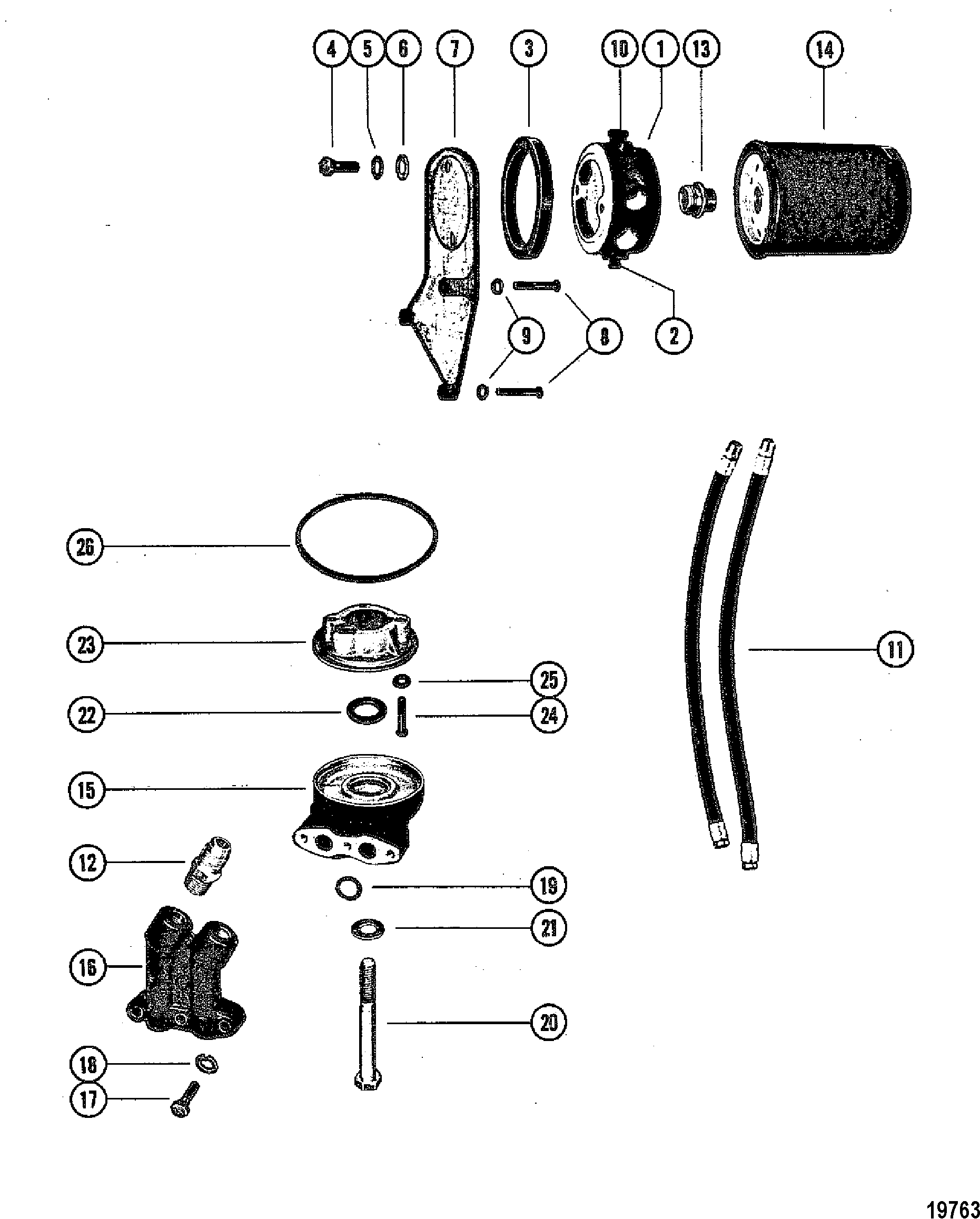 Remote Oil Filter(S/N-5669454 & Below)