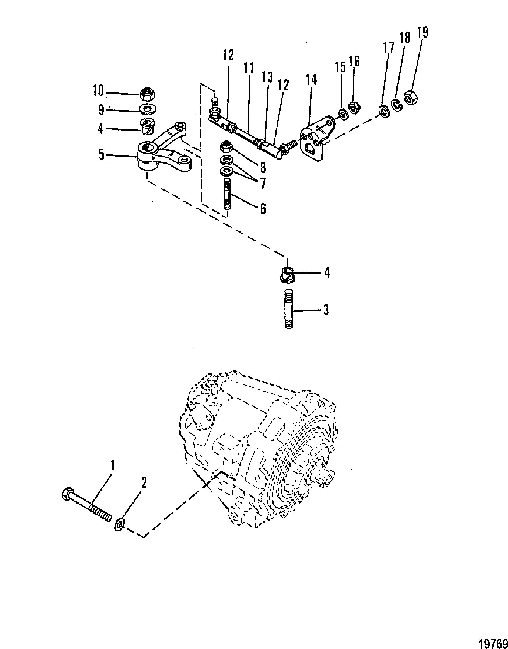 Transmission and Shift Linkage(S/N-5670317 & Up)