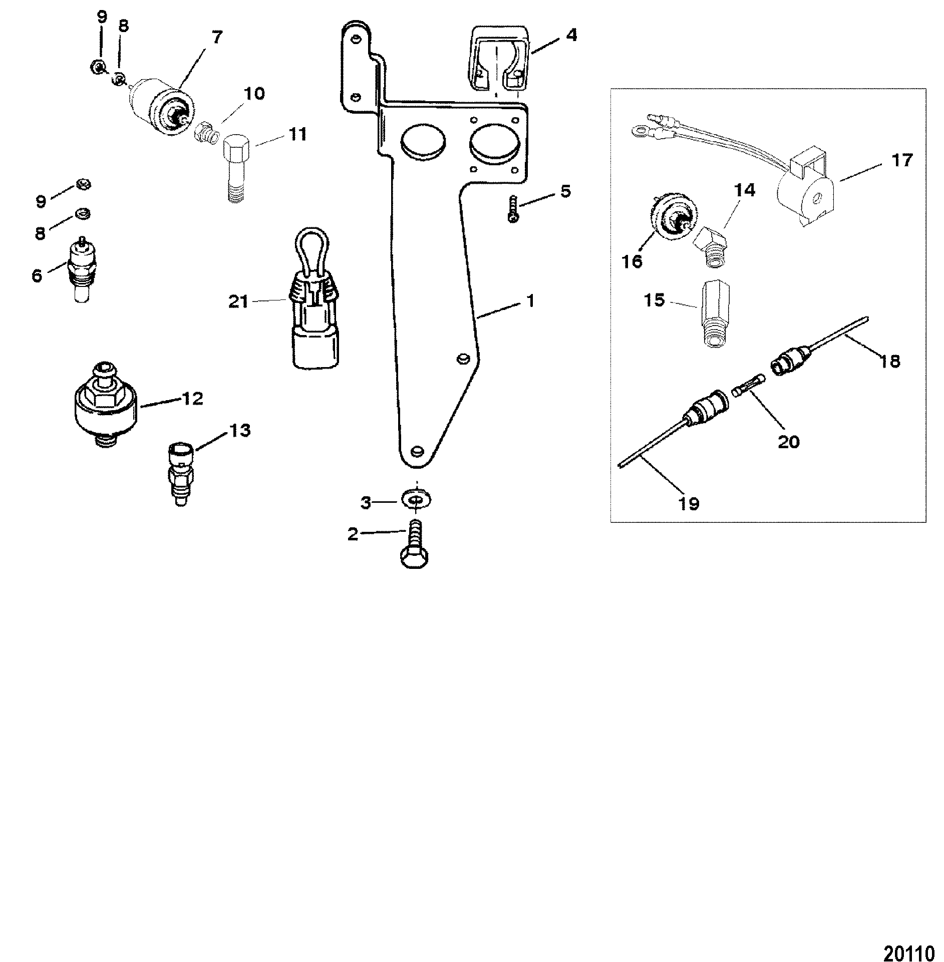 Senders and Harness Bracket