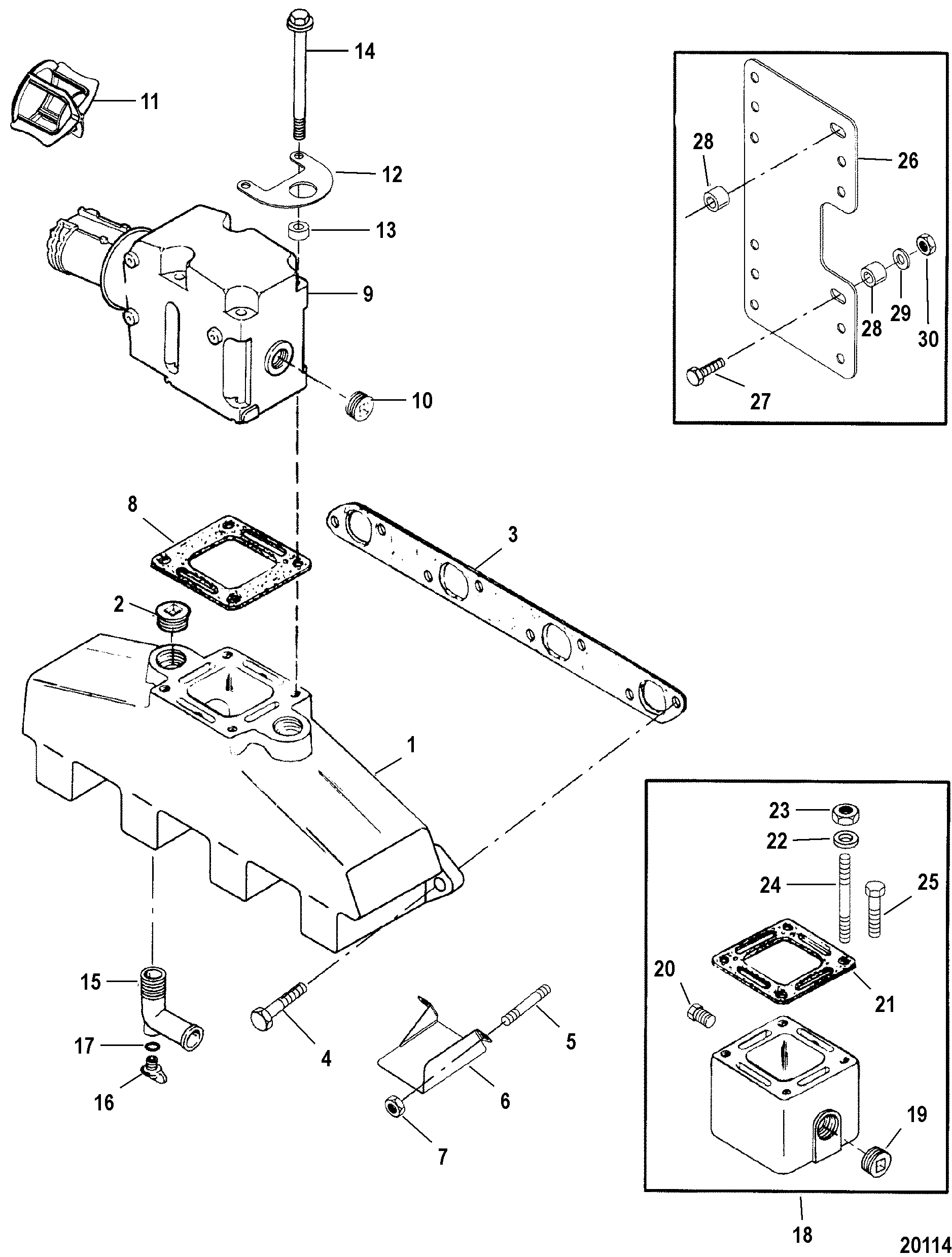 Exhaust Manifold and Exhaust Elbow