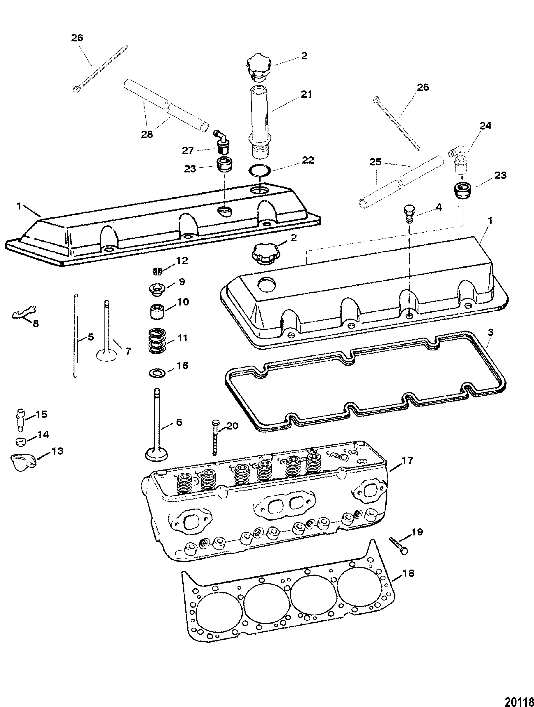 Cylinder Head and Rocker Cover