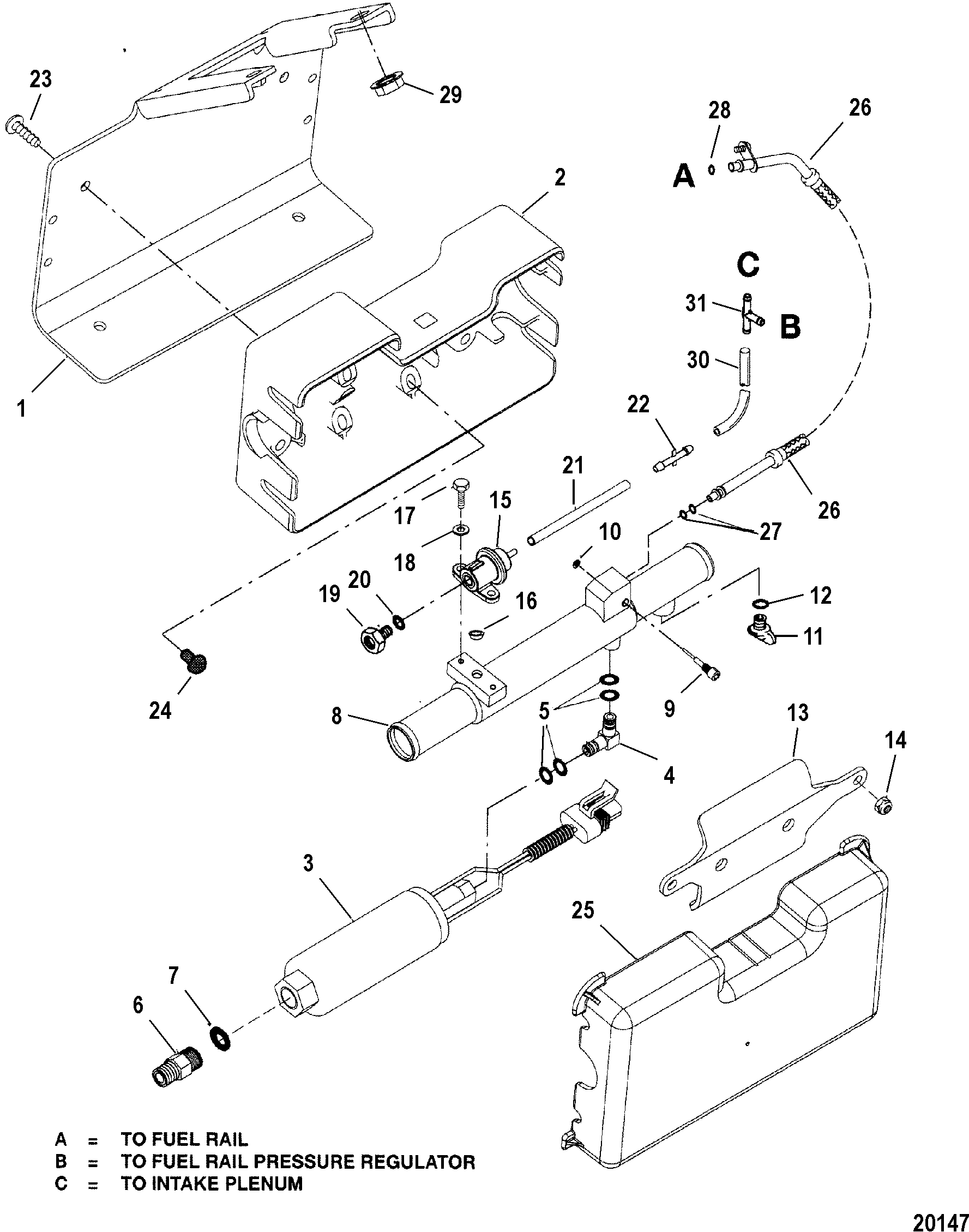 FUEL PUMP AND FUEL COOLER