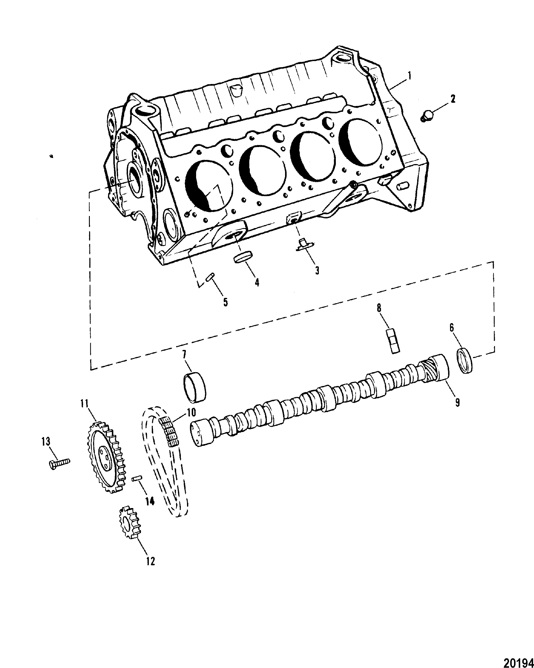 Cylinder Block and Camshaft