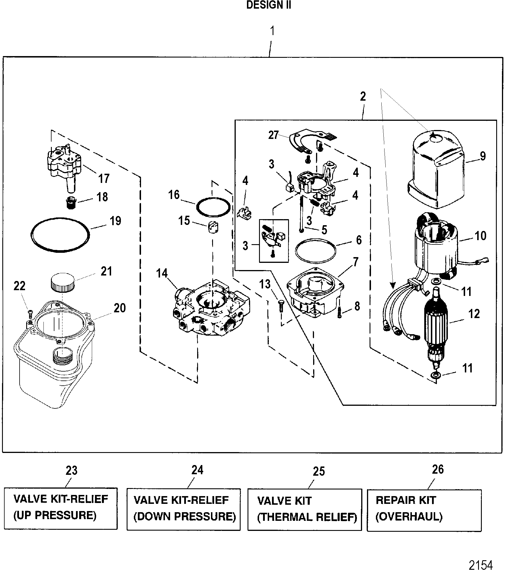 Pump/Motor(Top MT Reservoir) (Design II - 14336A25)