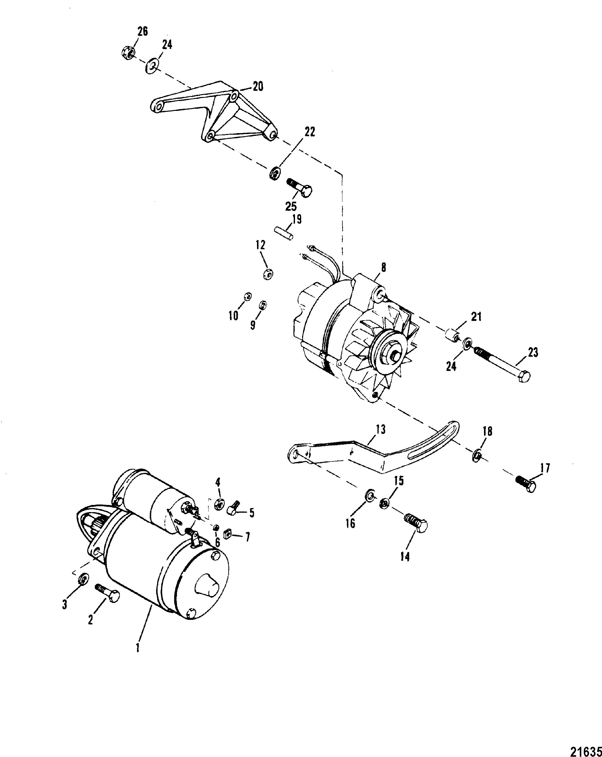 Starter And Alternator Mounting
