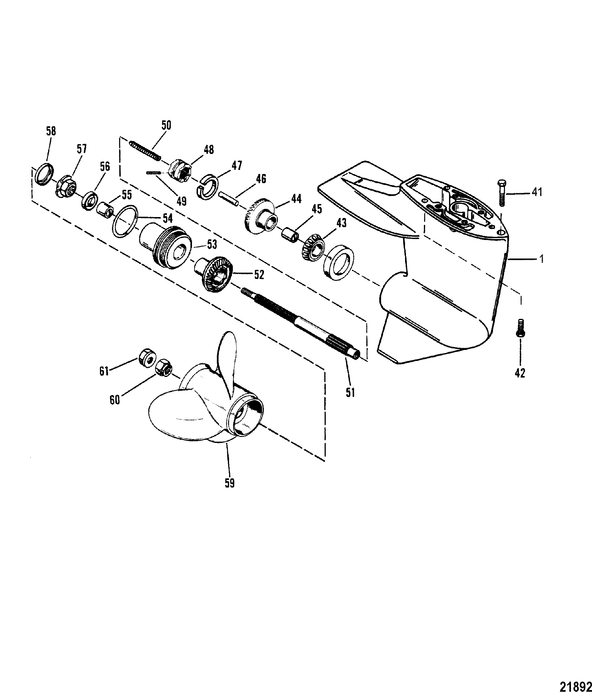 Gear Hsg(Propshaft)(Design I-Refer to Driveshaft Drawing)