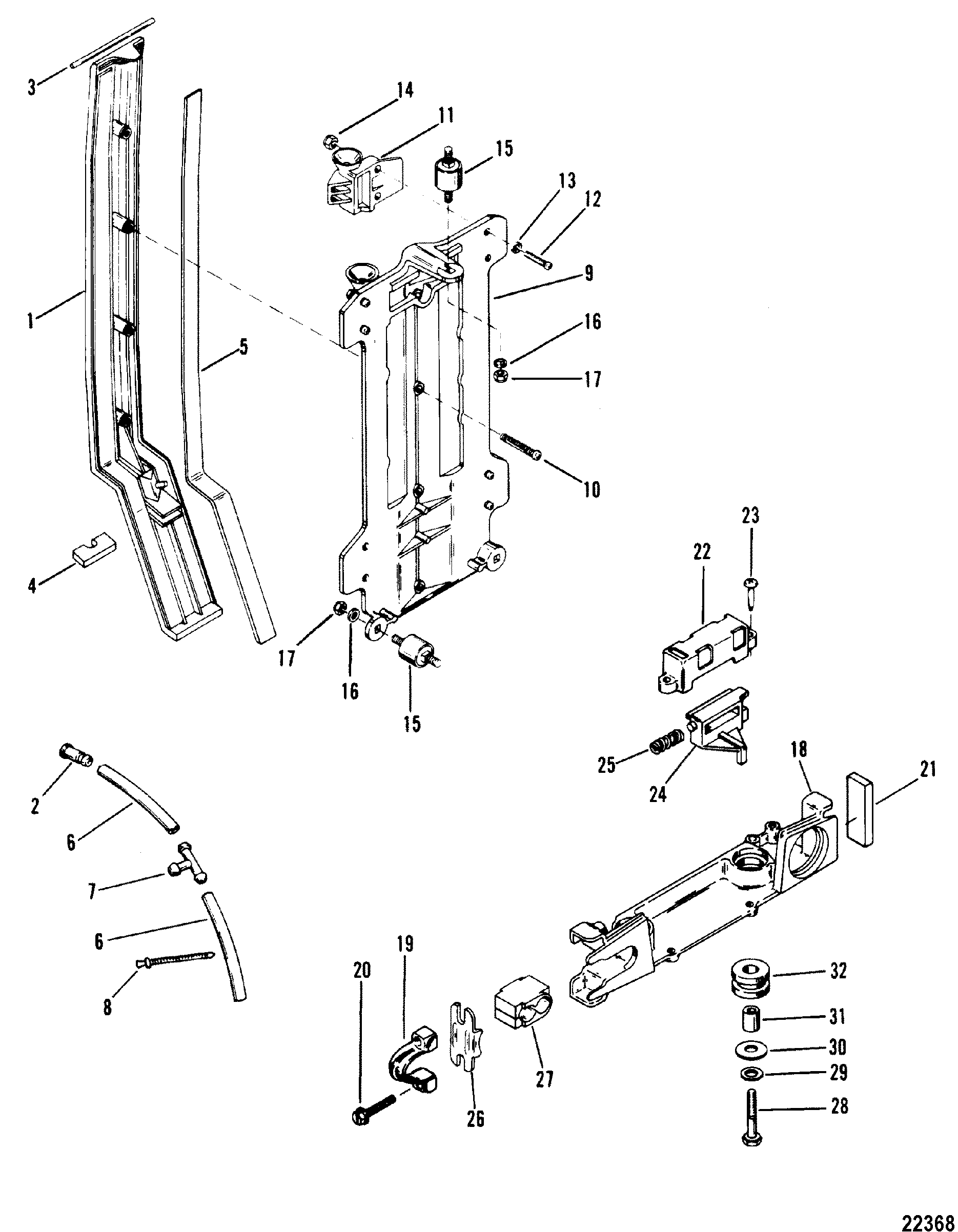 COWL MOUNTING BRACKET
