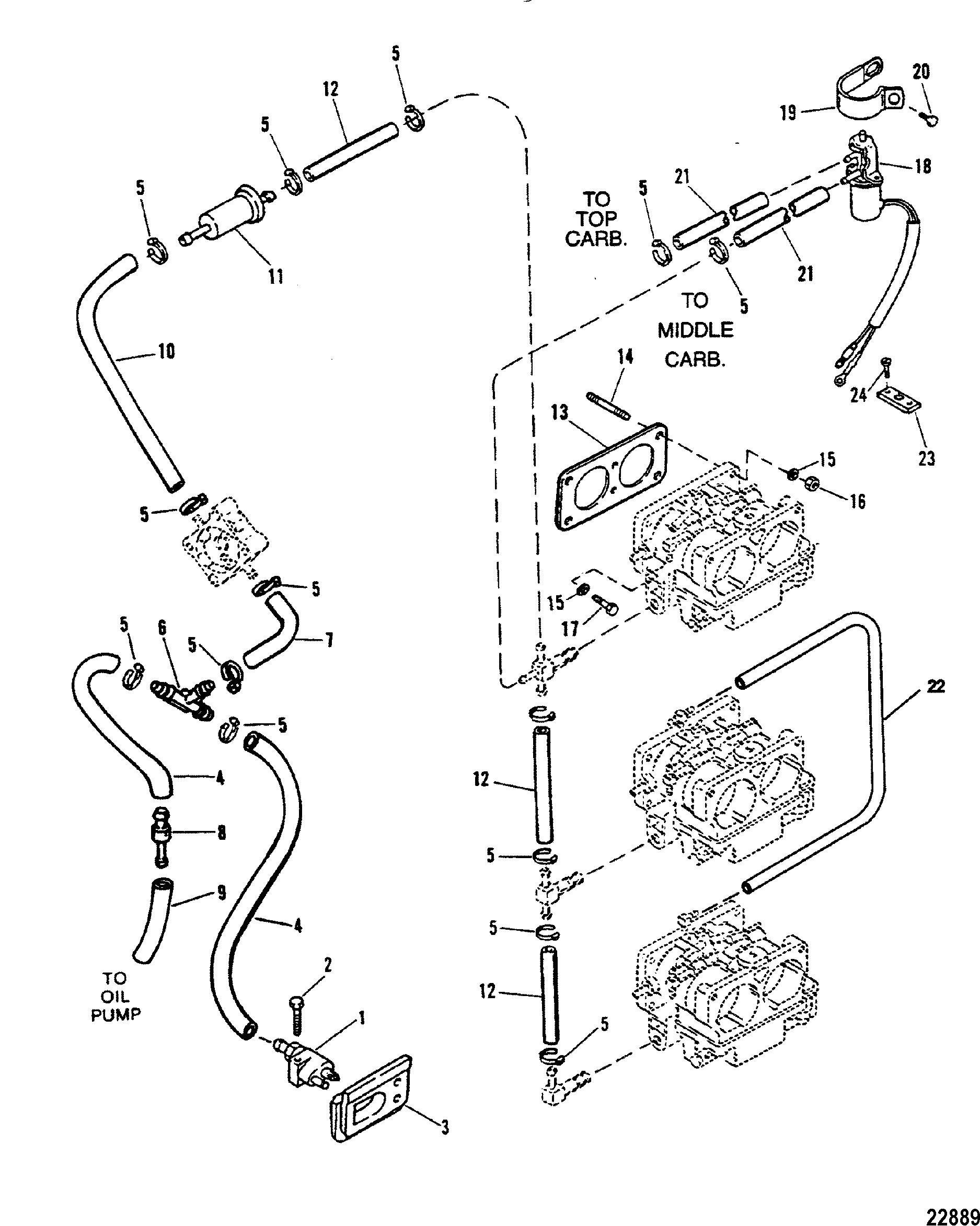 FUEL LINES(Use With WMH -30/31/32/33/34 Carburetors)