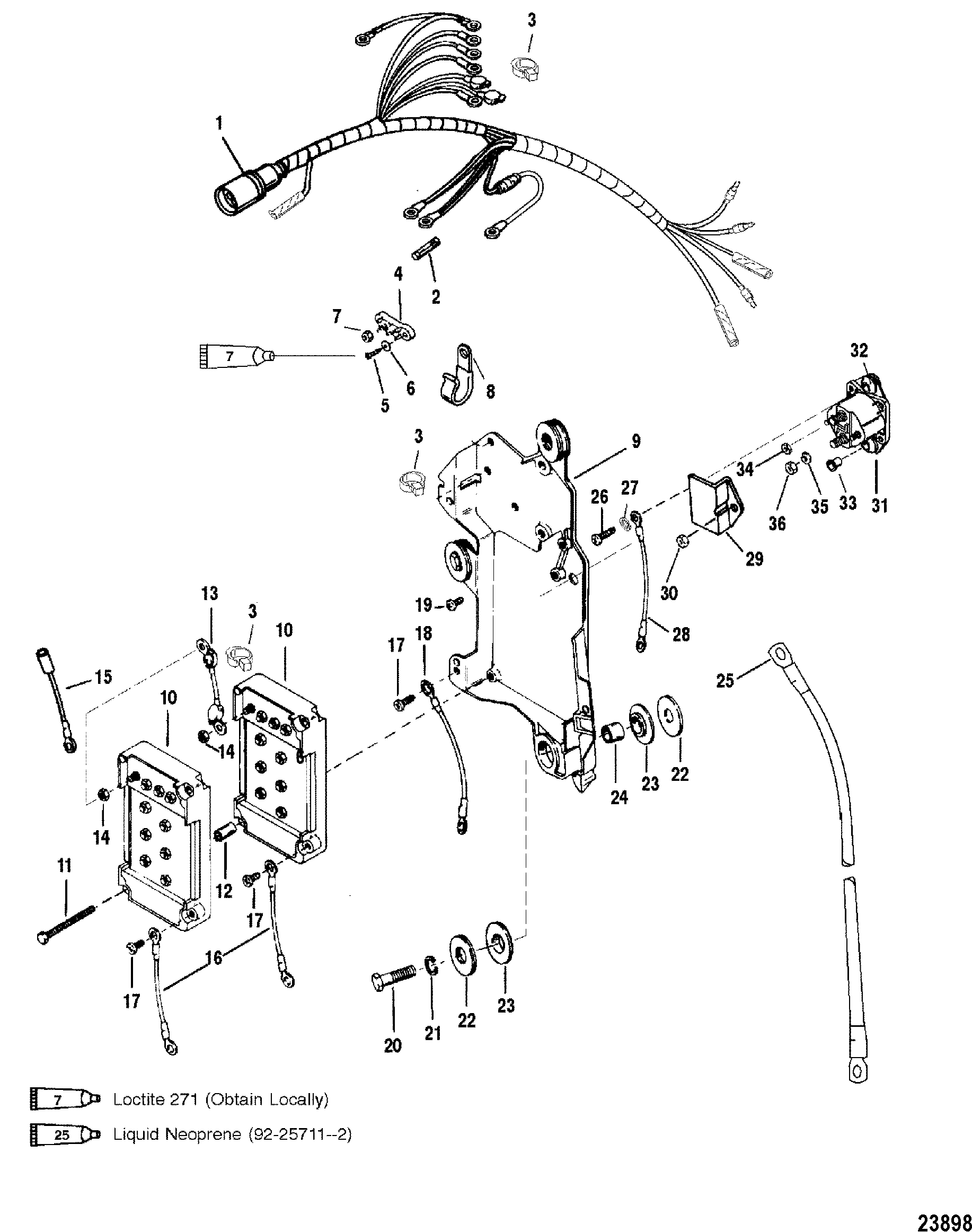 WIRING HARNESS/STARTER SOLENOID