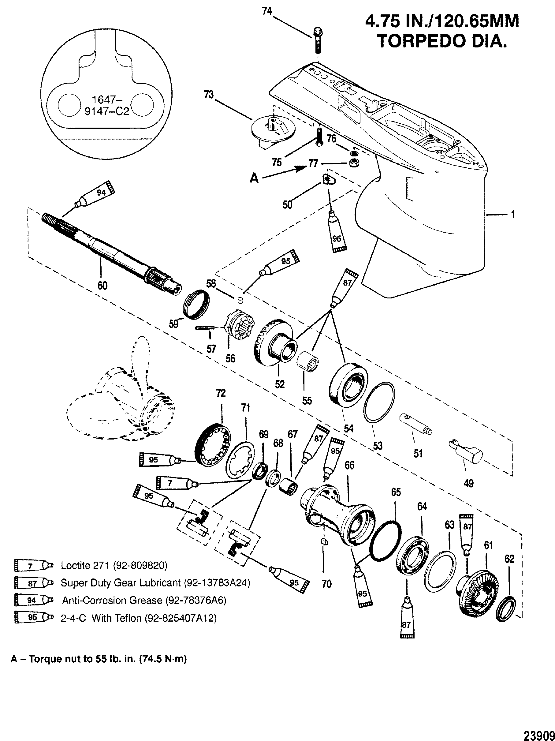 GEAR HOUSING(PROP SHAFT)(STANDARD ROTATION)