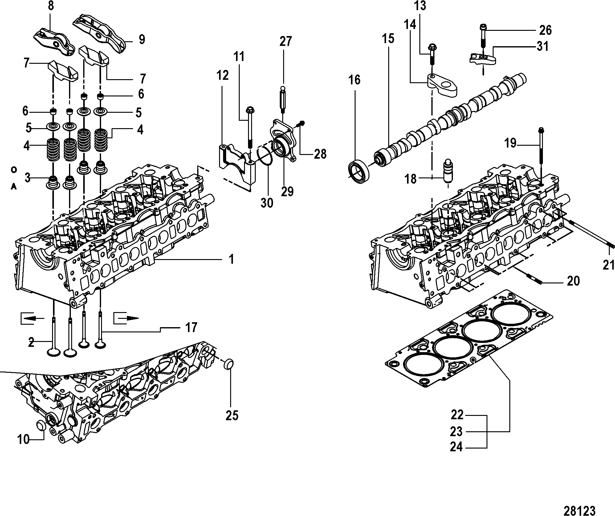 Camshaft and Cylinder Head