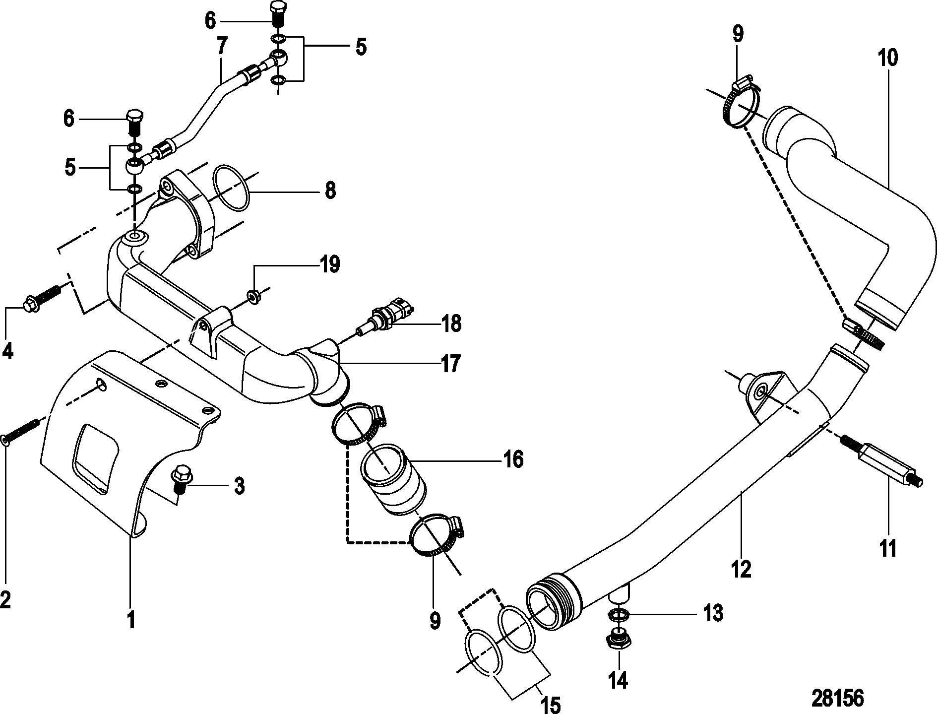 Closed Cooling/Crossover Manifold