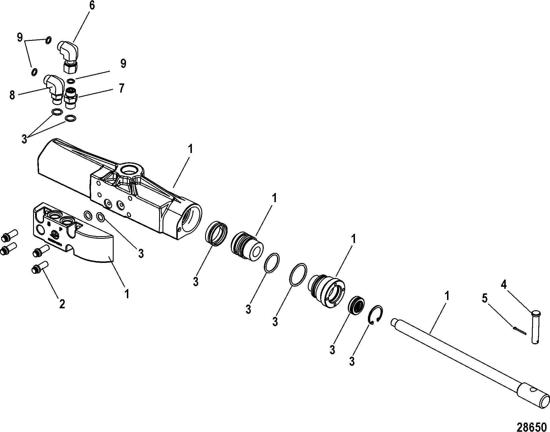 Steering Cylinder, Hydraulic Power Steering