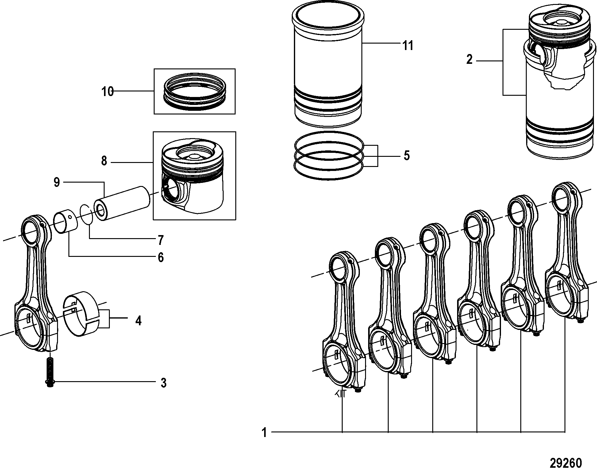Connecting Rod and Piston, Design-I