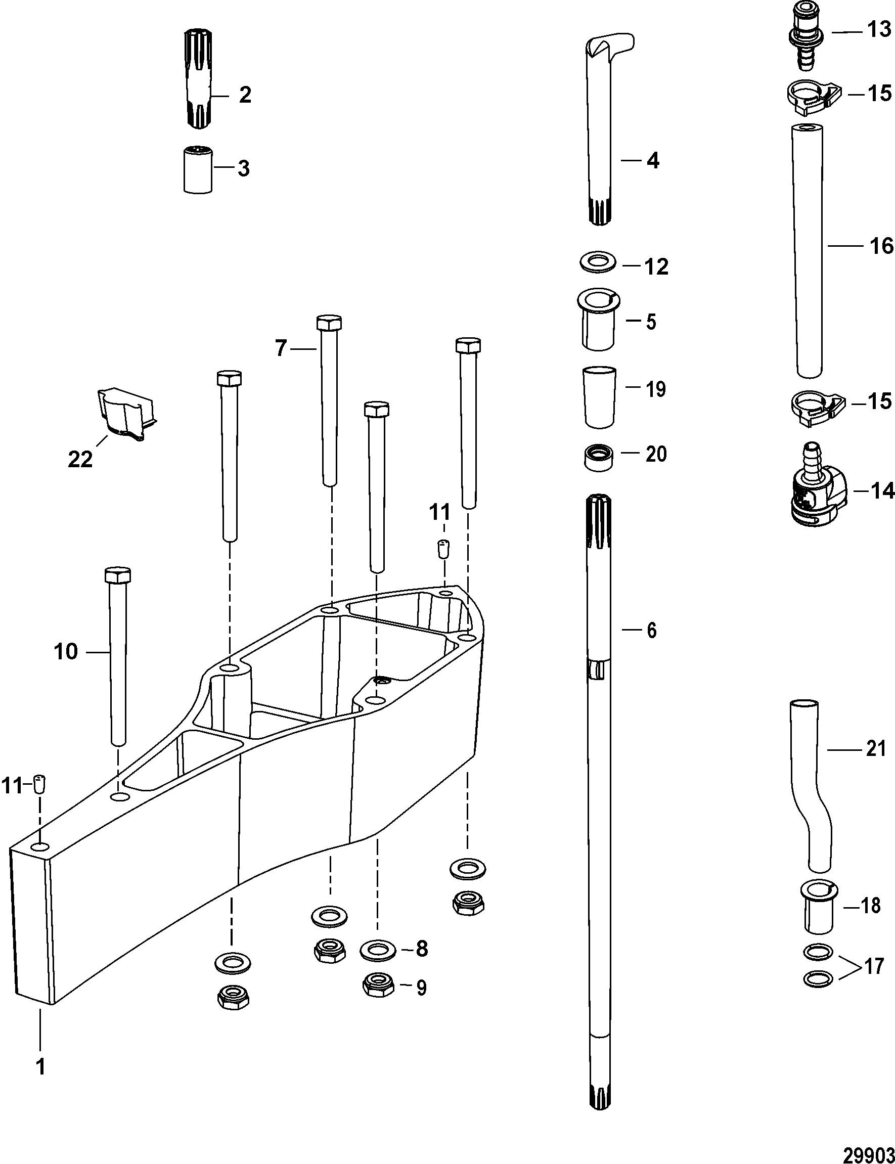 Spacer Kit, Gear Case
