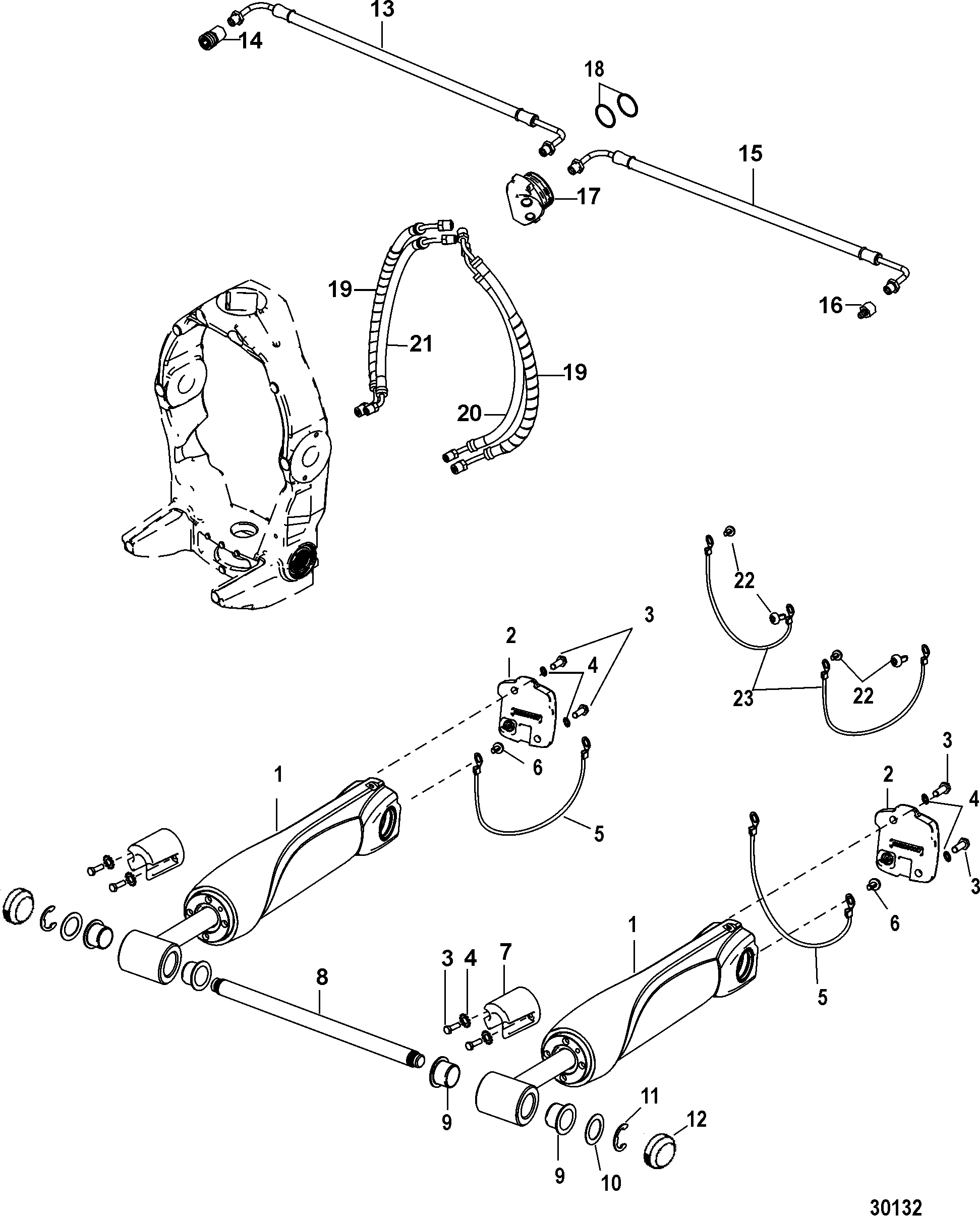 Trim Cylinders and Hydraulic Hoses