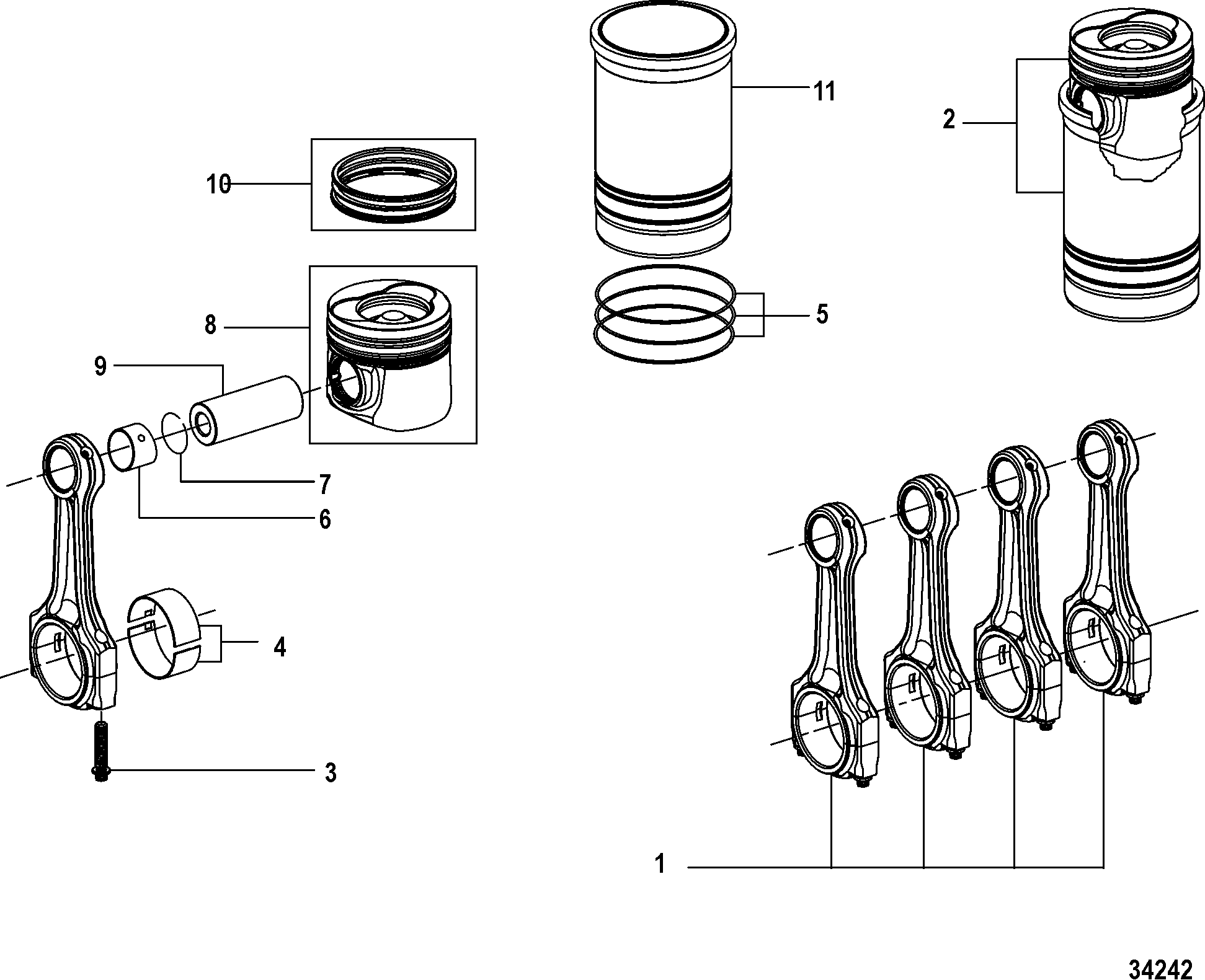 Connecting Rod and Piston, Design-I
