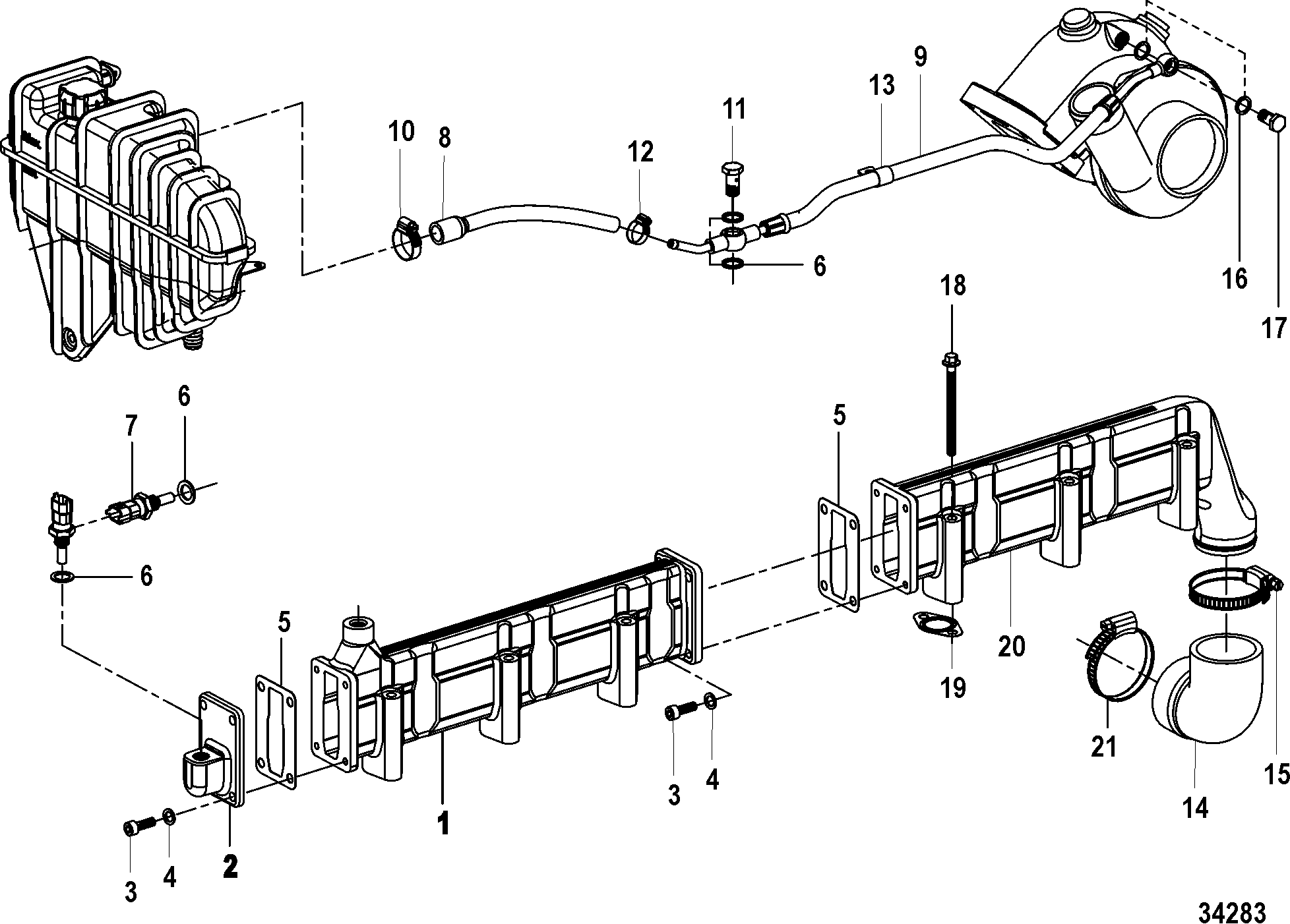 Coolant Manifold Strip