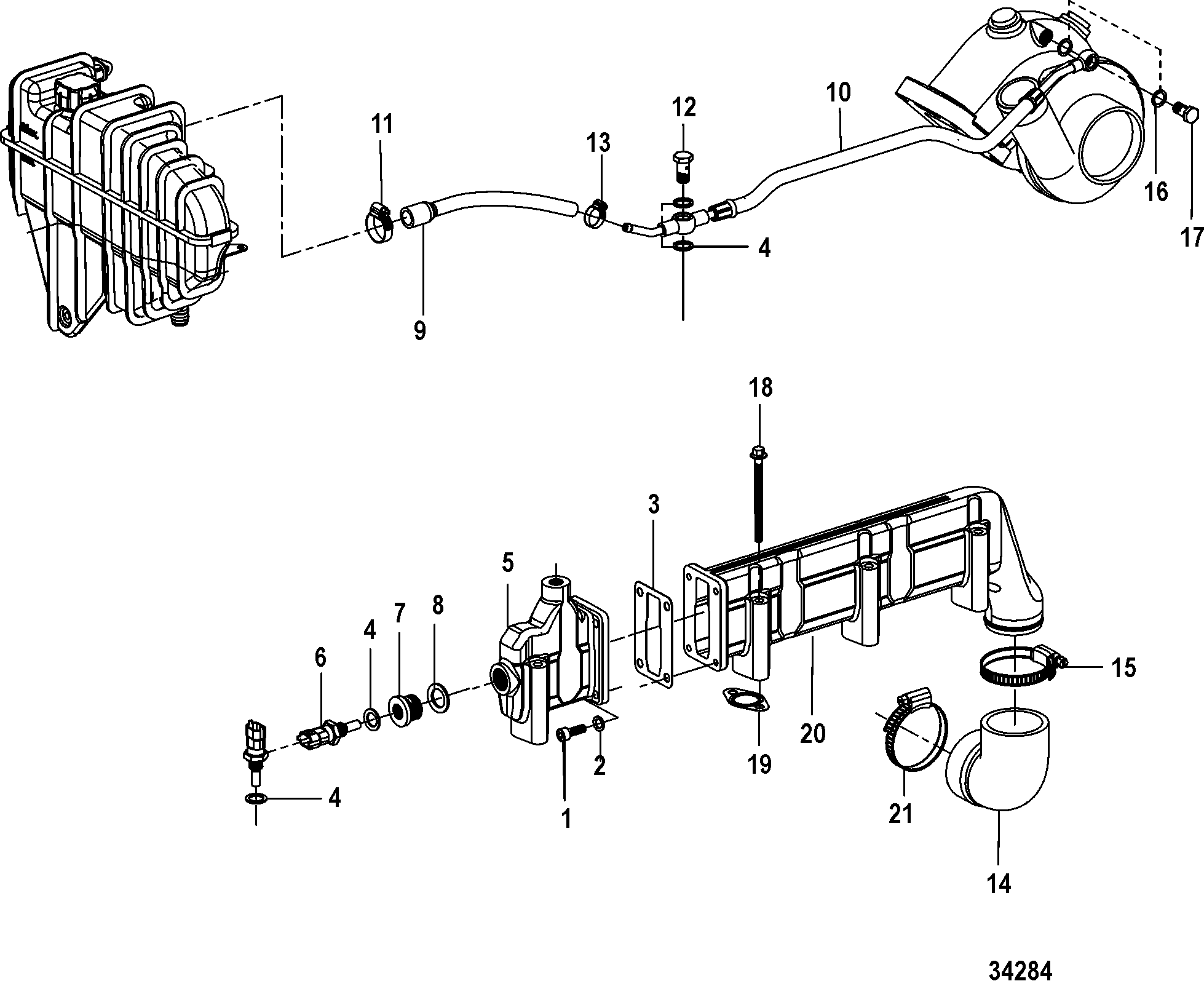 Coolant Manifold Strip