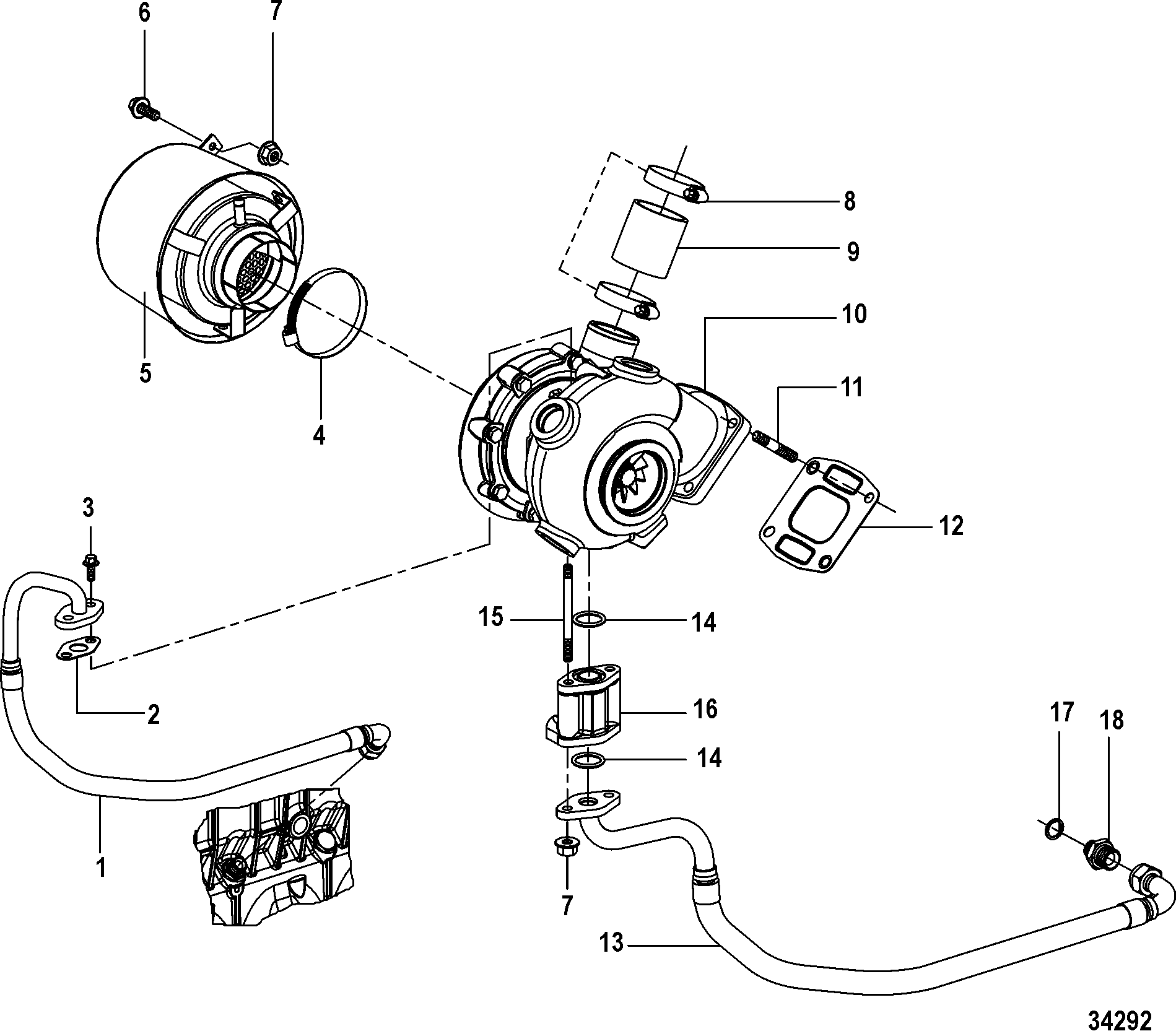 Turbocharger and Air Filter Assembly
