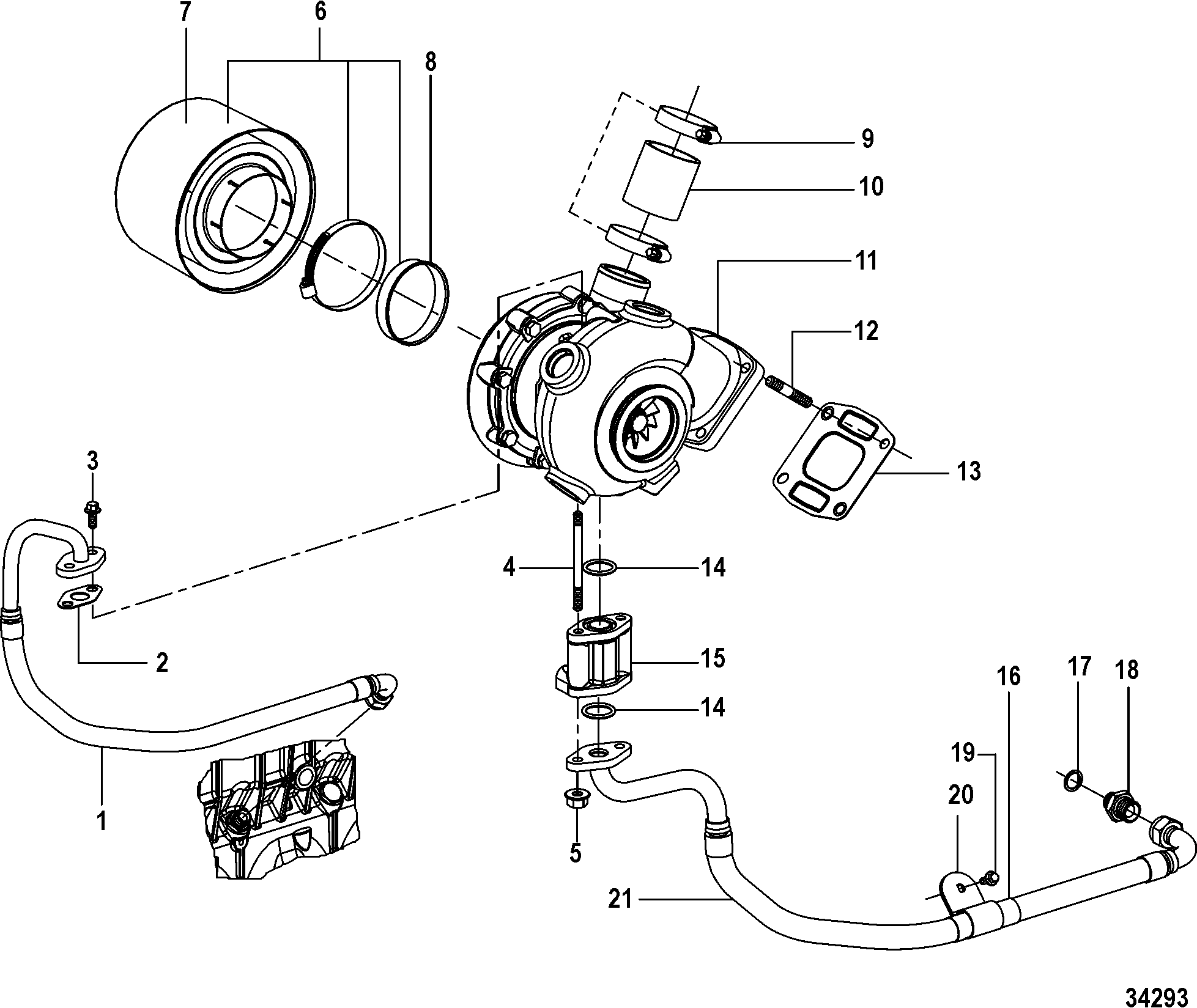 Turbocharger and Air Filter Assembly
