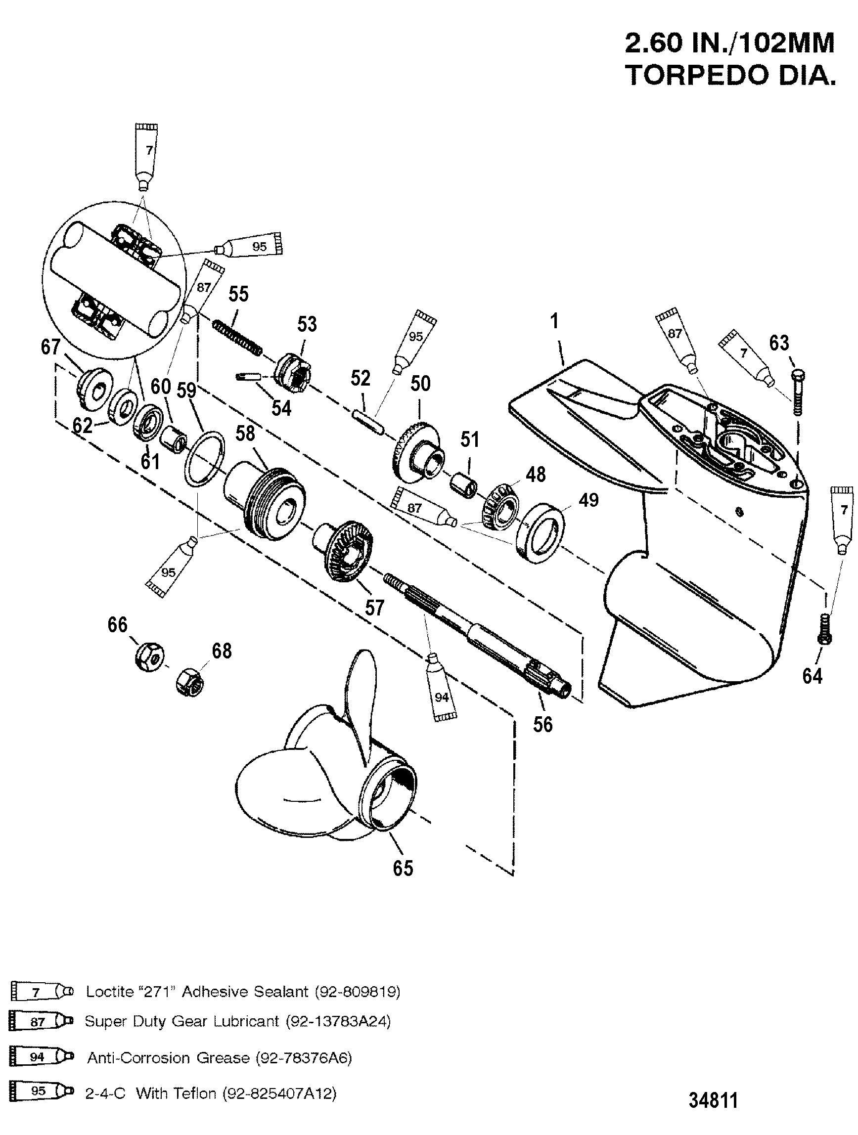 Gear Housing, Prop Shaft - 2.00:1 Gear Ratio