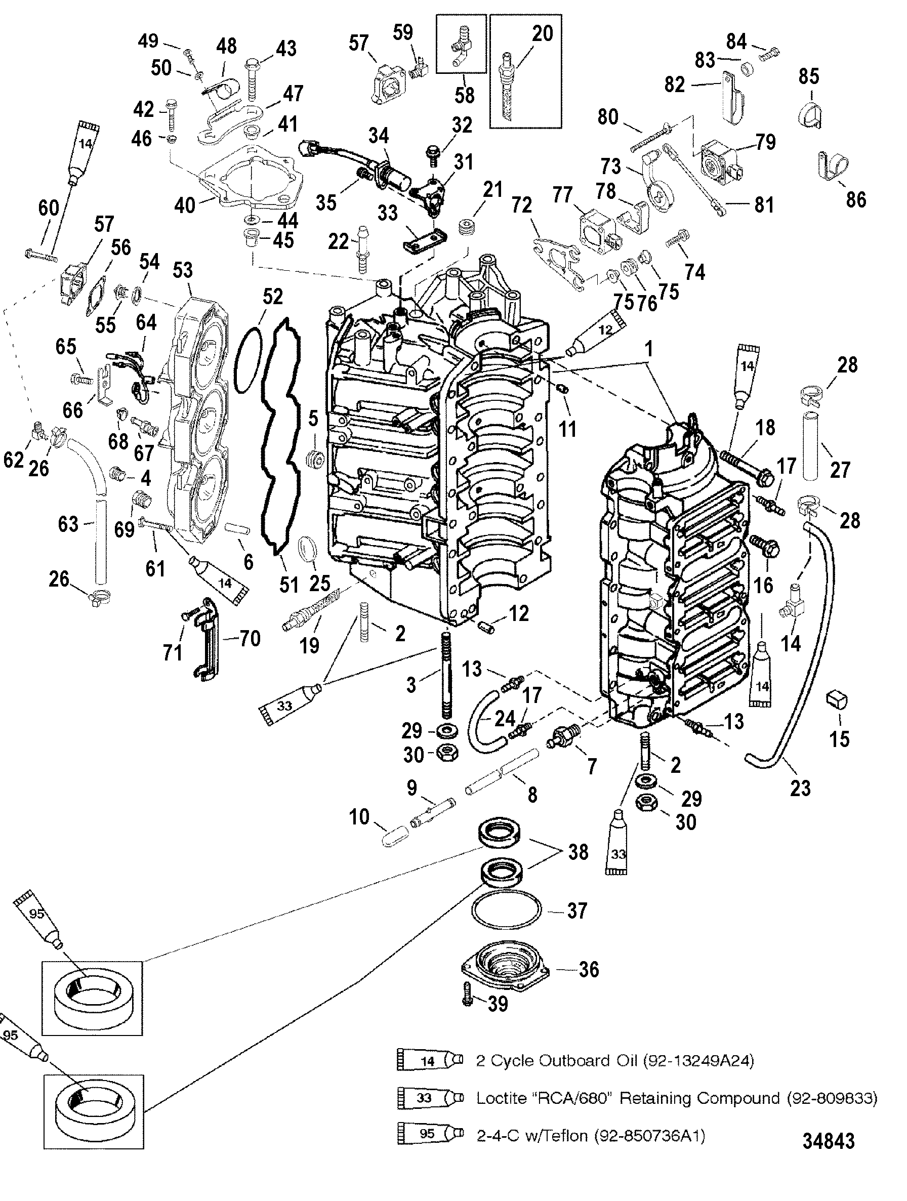 Cylinder Block and End Cap