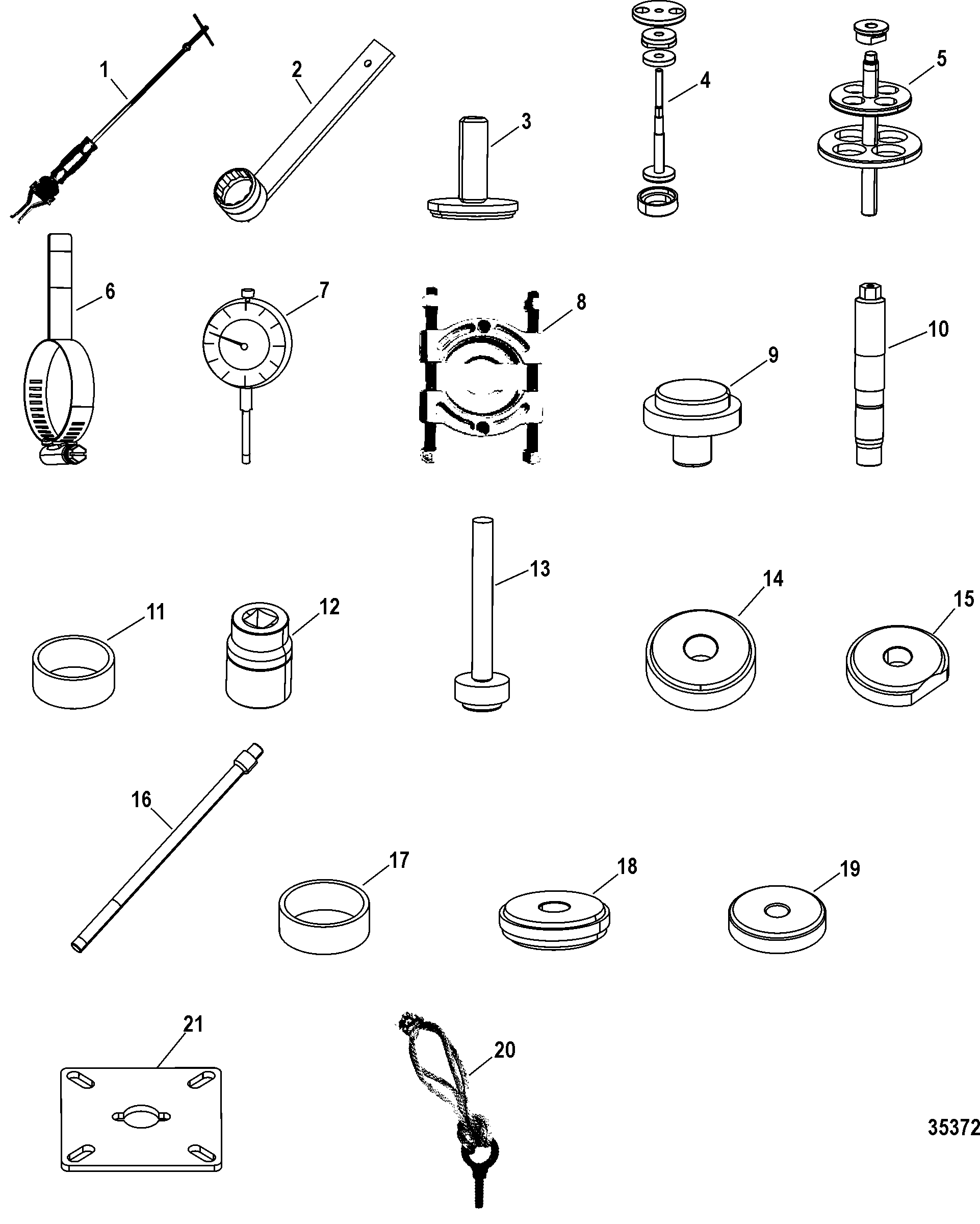 Tool List(M8 and NXT1 Drive - Upper)