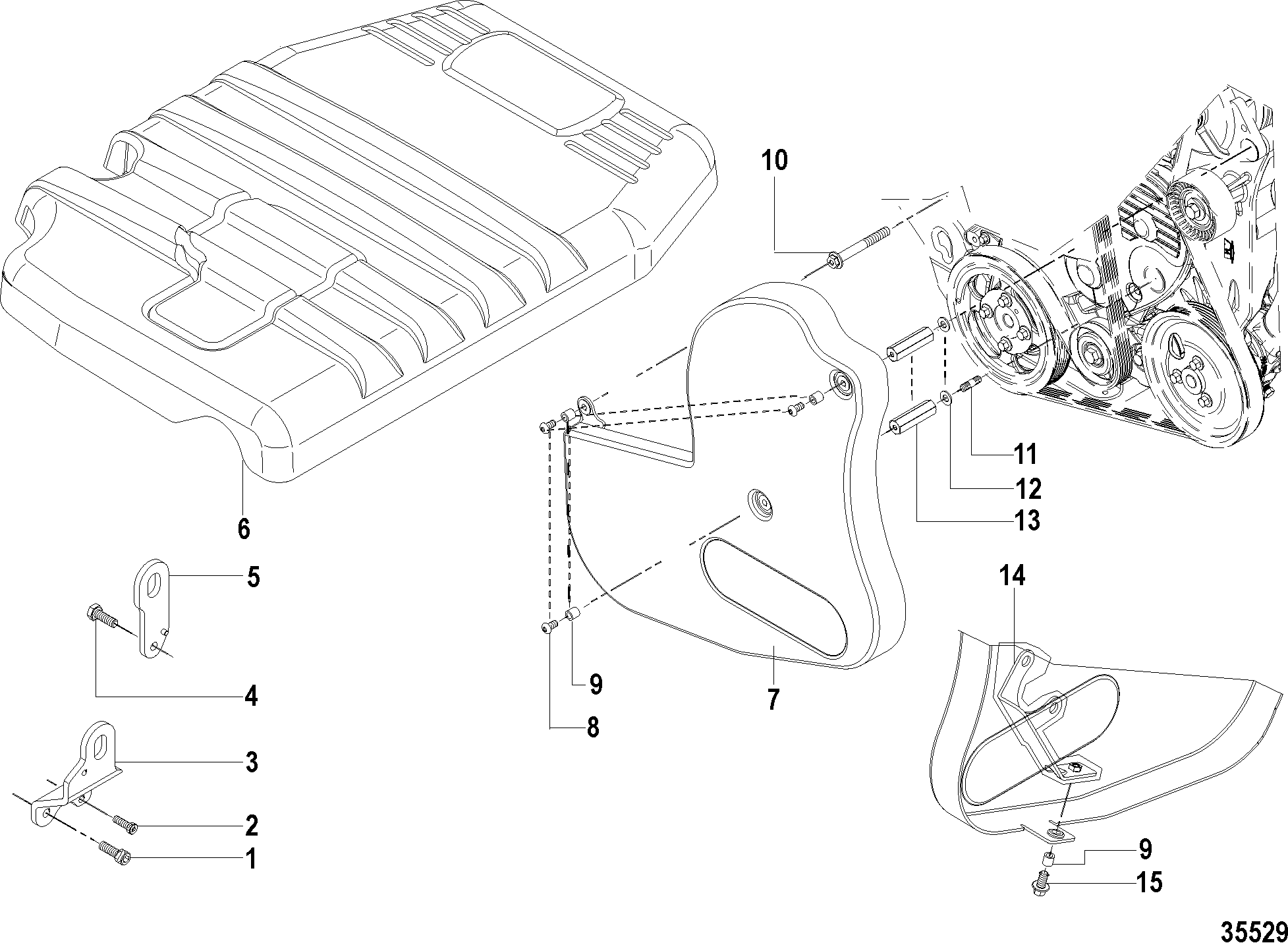 Engine and Belt Cover
