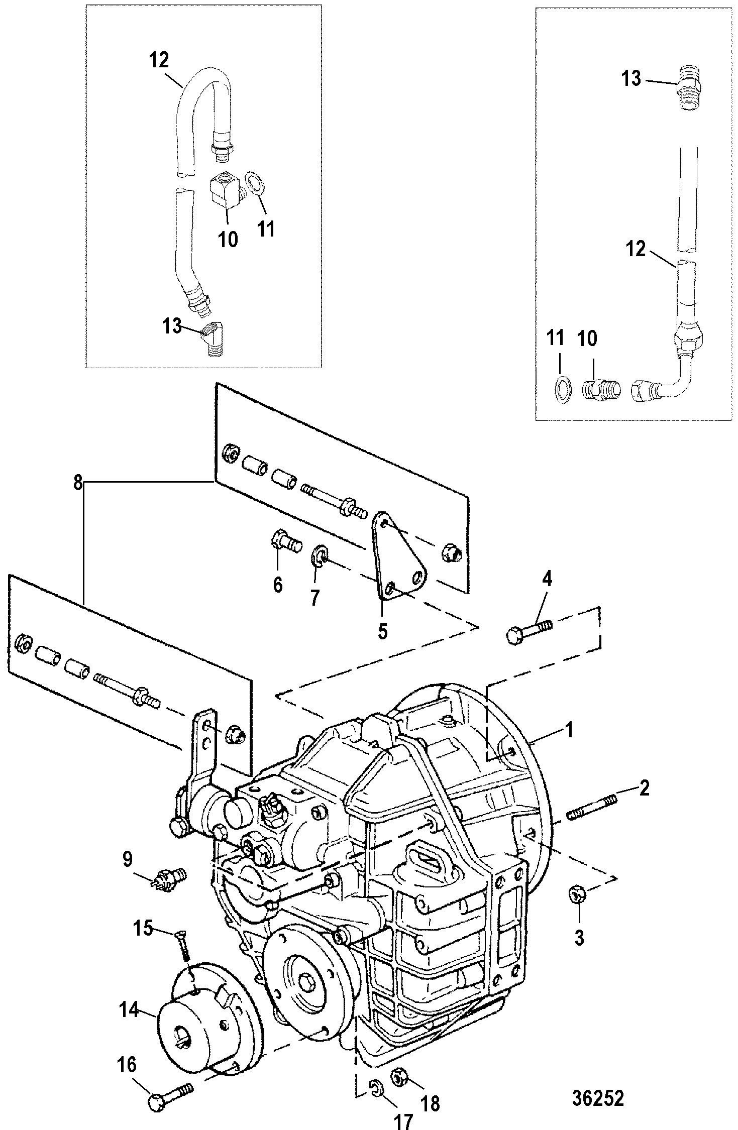 TRANSMISSION AND RELATED PARTS(INBOARD)